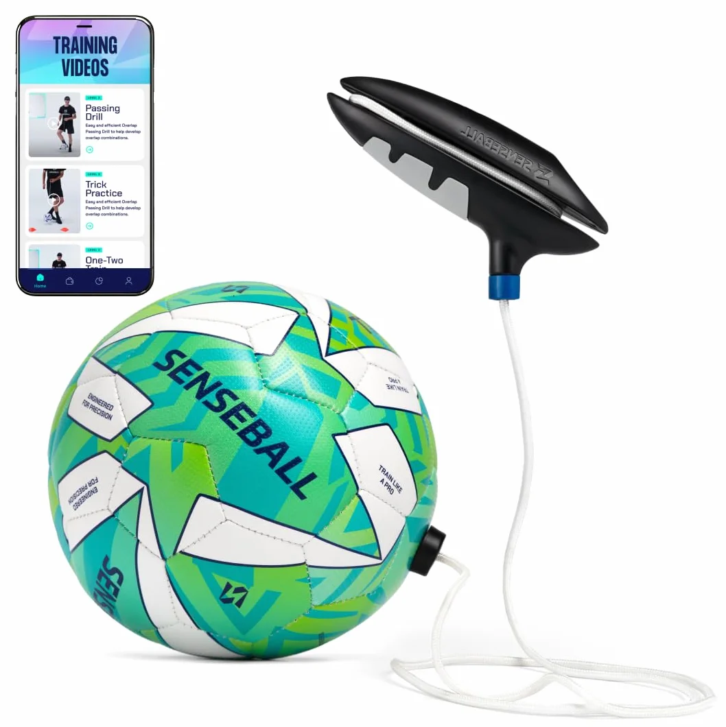 SenseBall Pallone da Calcio & App | Attrezzatura di Allenamento Giornaliero per Giocatori Avanzati | Migliora Abilità & Controllo con Programma di Coach Professionale 50+ Video