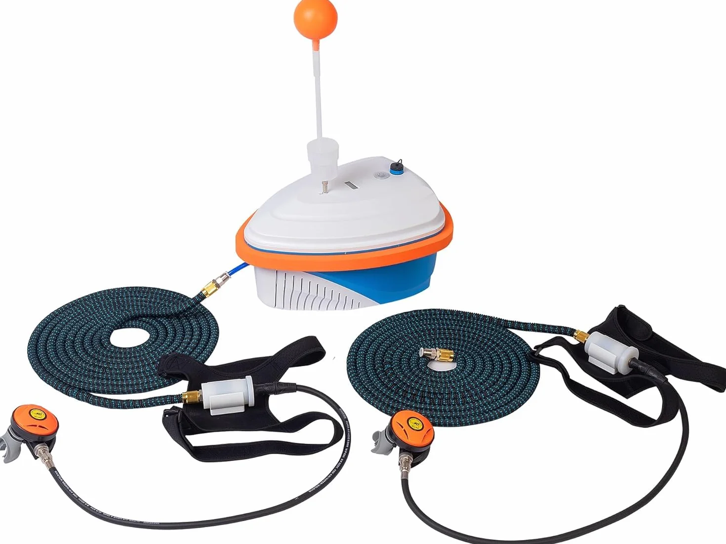 Ventilatore immersione subacquea ricaricabile impermeabile compressore aria tubo 18,3 m sistema immersioni ricreative