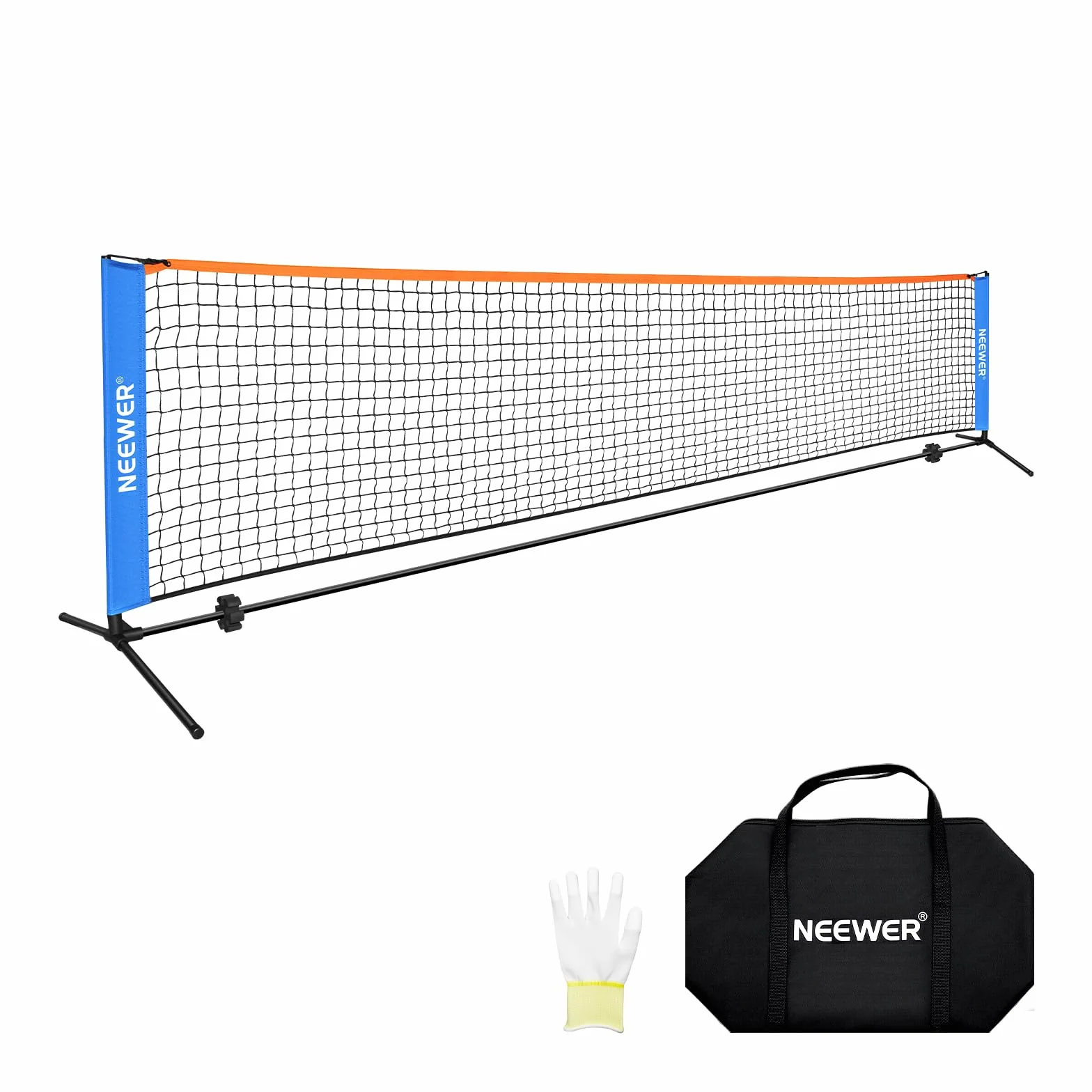 NEEWER Rete da Pickleball Larga 3,6m, Portatile Pieghevole per Vialetto, Accessori Allenamento Pickleball, PB02N