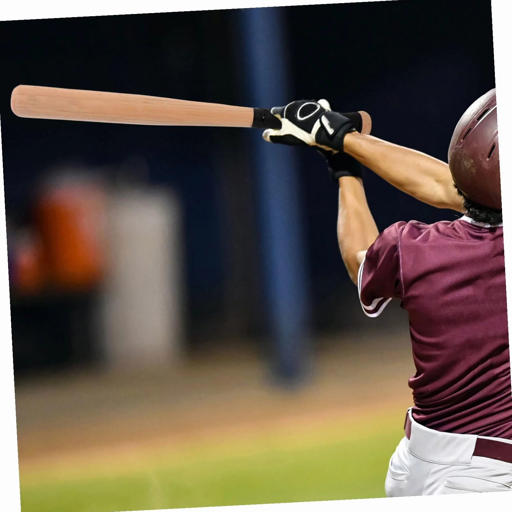 Mazza da Baseball Sportiva in Legno di Faggio 54 Cm Impugnatura e Logo, Bastone Leggero per Allenamento Ragazzo Ragazza, Ragazzi e Adulti, Attrezzatura Outdoor per Esercizi