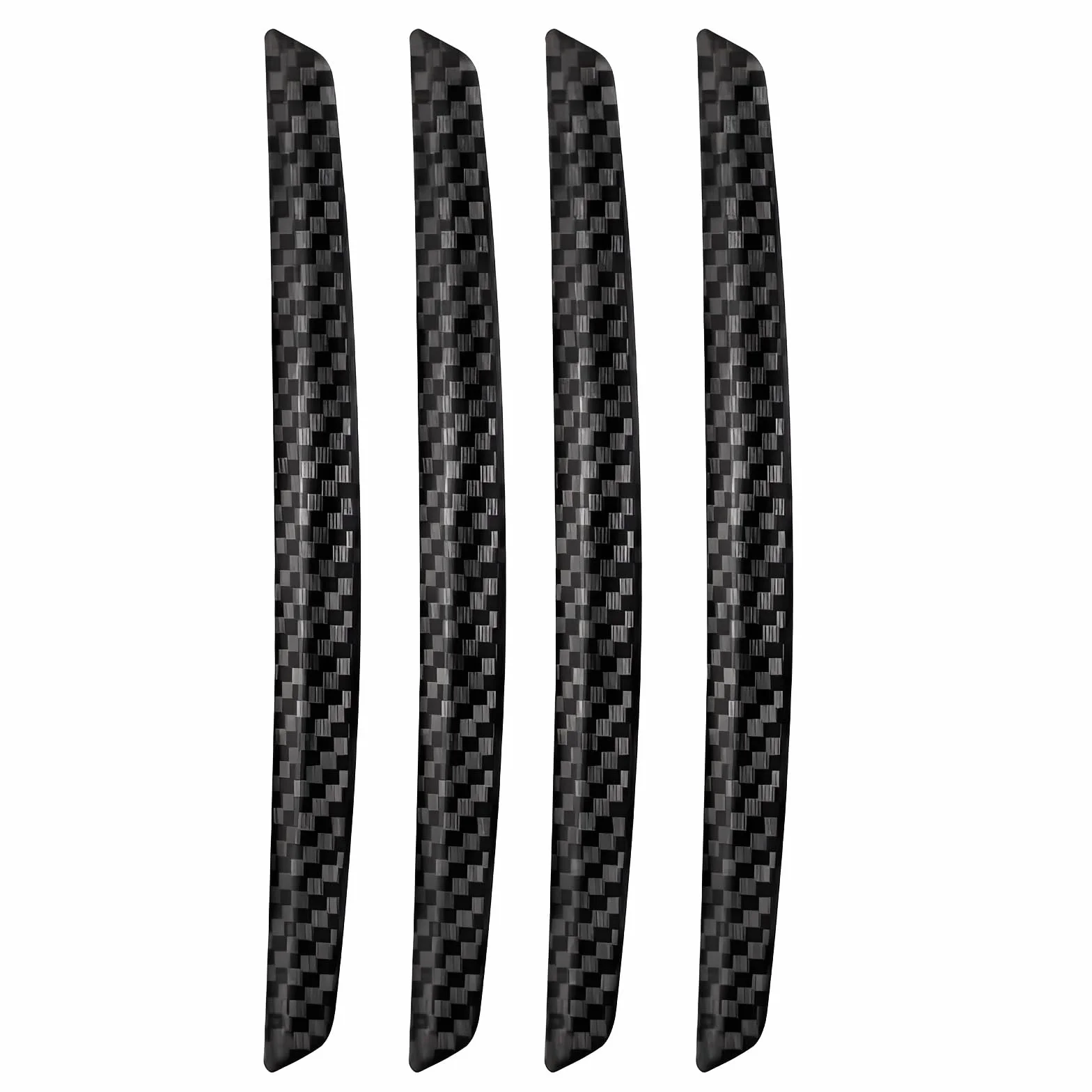 4 Paracolpi Portiere Auto in Fibra di Carbonio Nera - Protezione per Bordi Delle Portiere Auto - Adesivi per Proteggere Dalle Collisioni in Auto - Utilizzabili su Diversi Modelli Auto