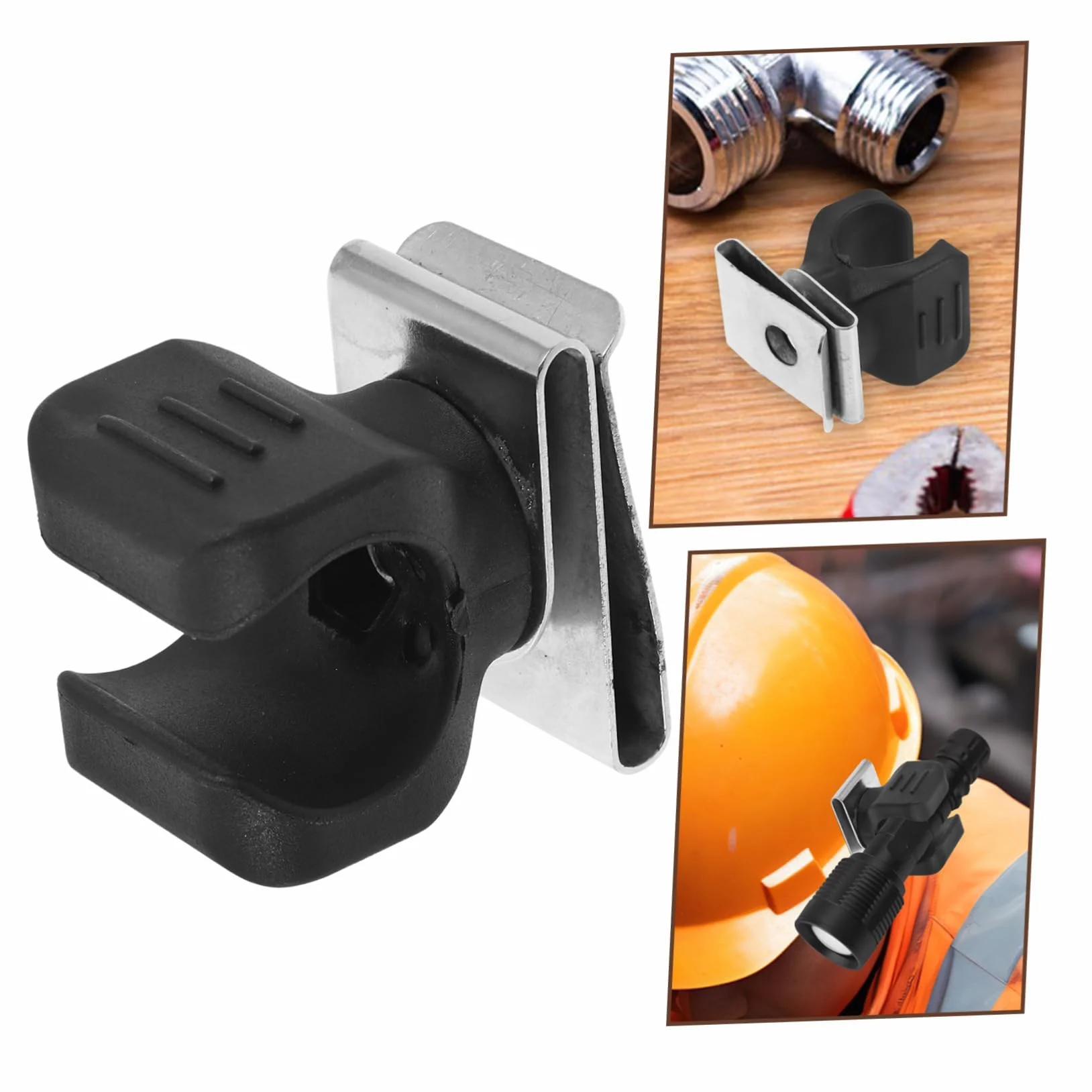 Supporto Clip Torcia Elettrica Casco Sicurezza 20-27 Mm, Accessorio Elmetti Fissaggio Sicuro