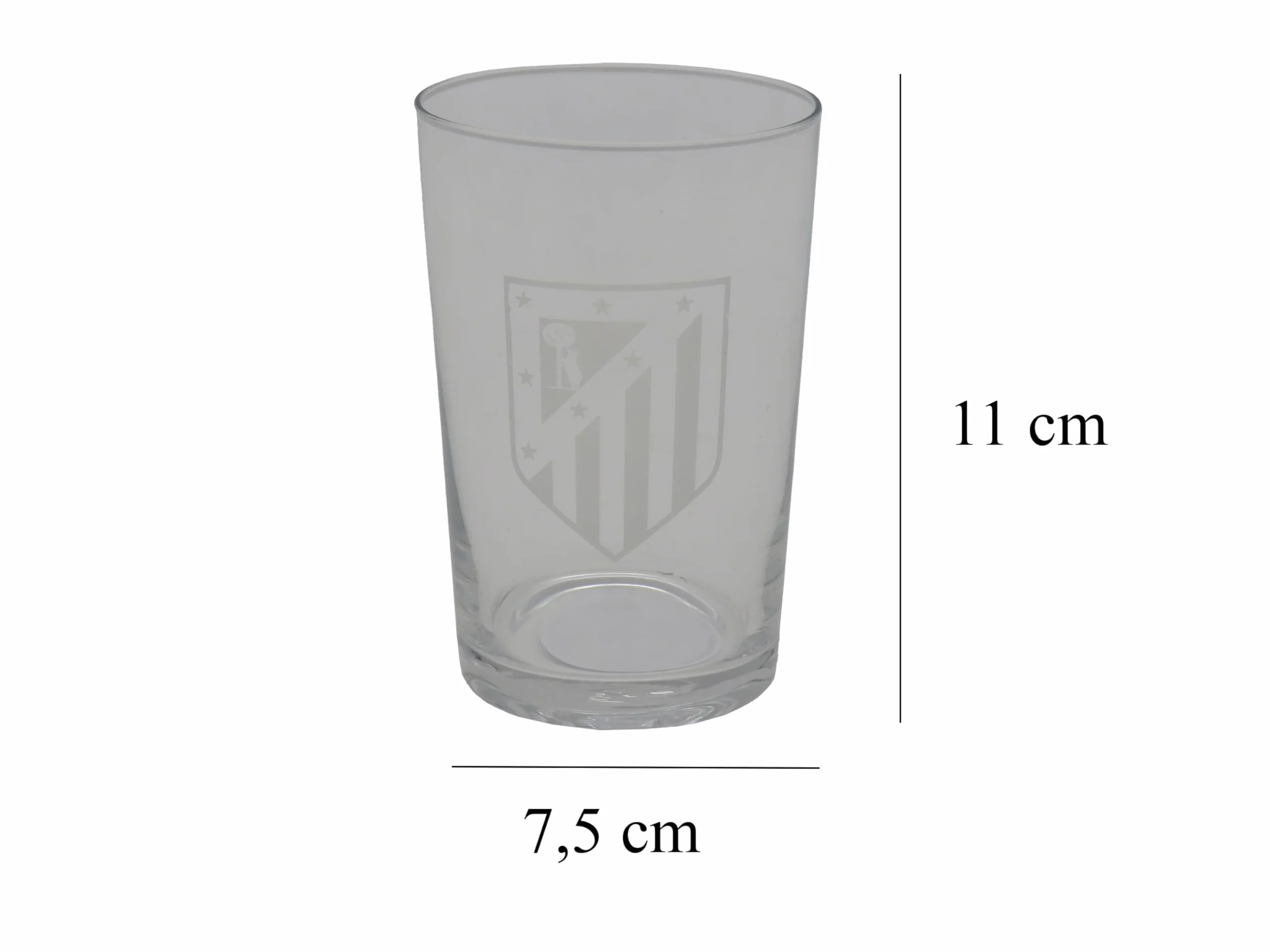 CYPBRANDS Atlético de Madrid Bicchiere da acqua resistente lavabile in lavastoviglie adatto microonde Prodotto ufficiale