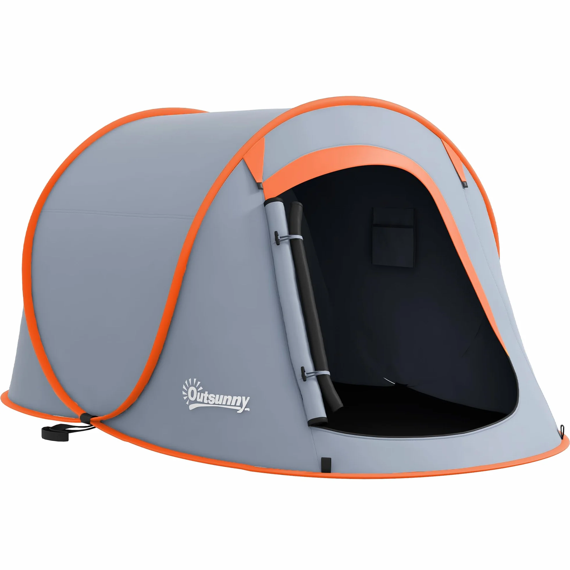Outsunny Tenda da Campeggio Impermeabile 2-3 Posti Pop Up 245x148x105 cm