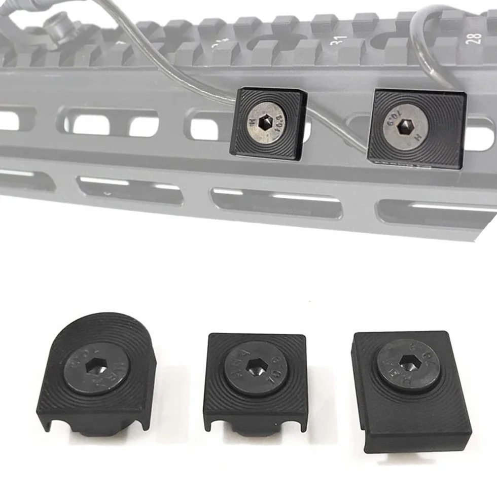 Mlok Compatible Metal Rail Cover Cable Clip Modular Management System 3PCS