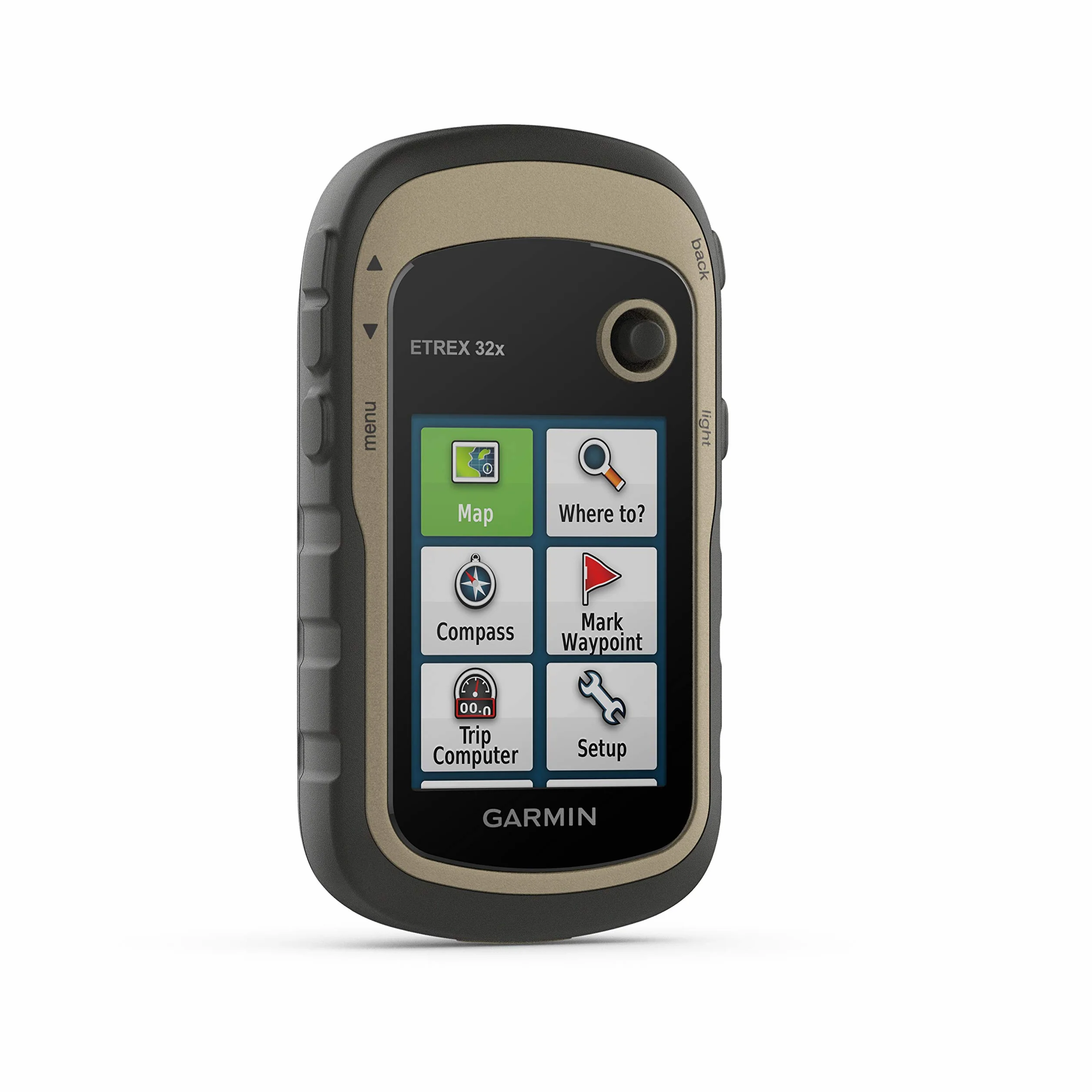 Garmin - eTrex 32x - GPS per escursionismo con mappatura TopoActive Europe precaricata con strade e sentieri percorribili - Bussola elettronica e altimetro barometrico - Verde (Ricondizionato)