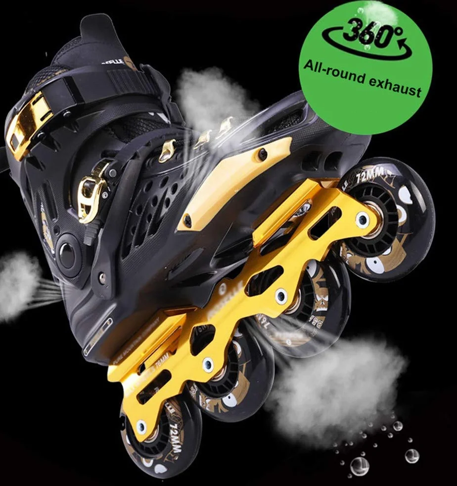 Pattini in Linea Carbonio Rollerblade Professionale Speed Skating Uomo Donna 41
