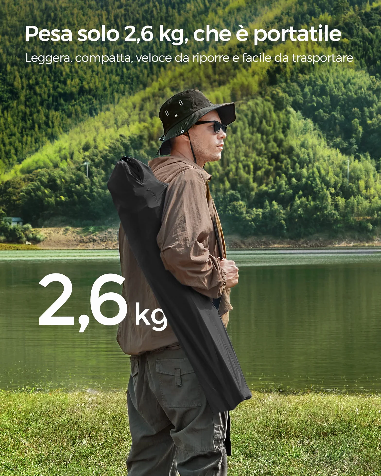 SONGMICS Set 2 sedie pieghevoli da campeggio 150 kg portabevande sedia da esterno