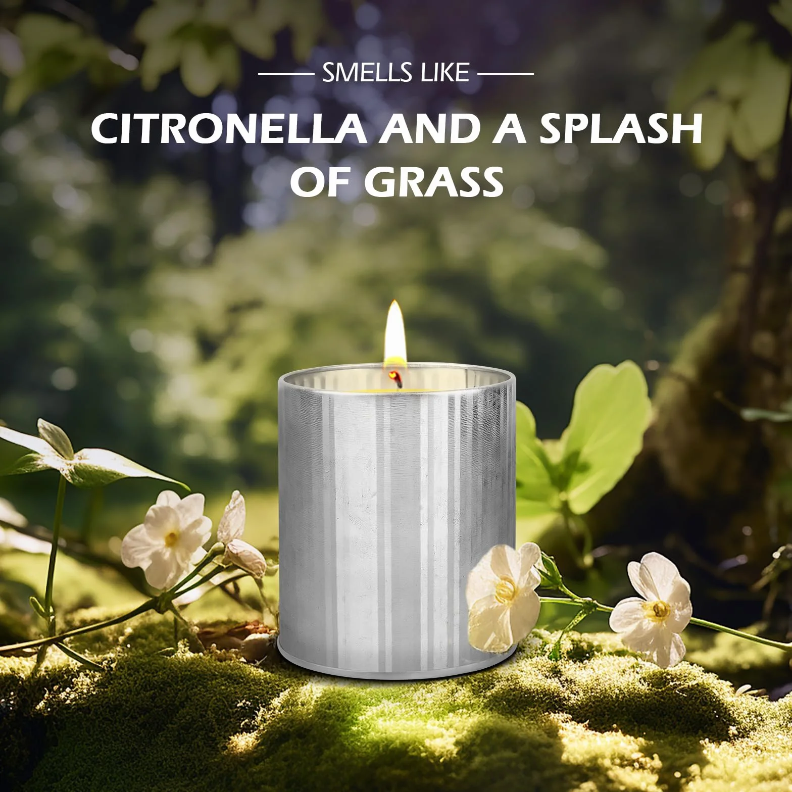Candela alla citronella per esterni cera di soia olio di limone durata 100-120 ore set giardino campeggio regalo estivo