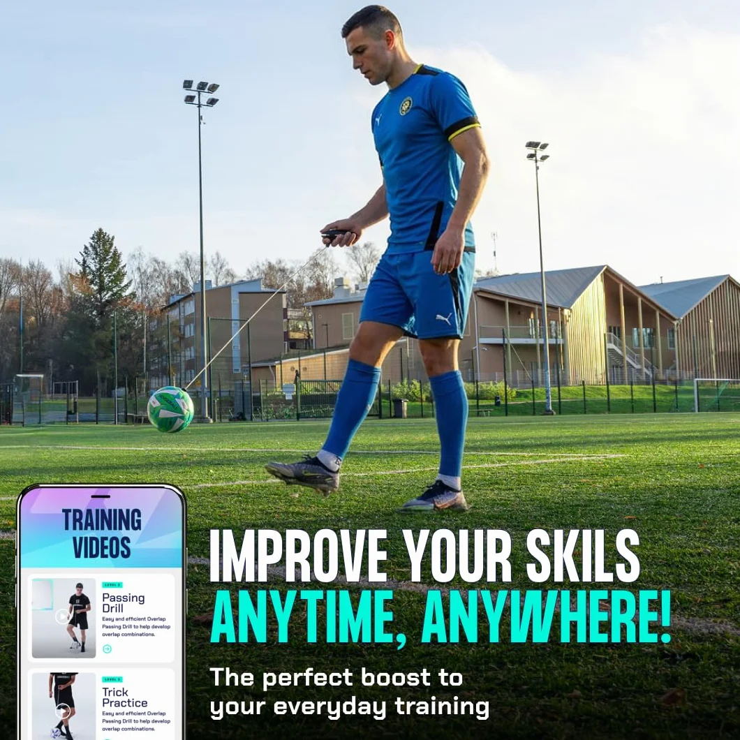 SenseBall Pallone da Calcio & App | Attrezzatura di Allenamento Giornaliero per Giocatori Avanzati | Migliora Abilità & Controllo con Programma di Coach Professionale 50+ Video