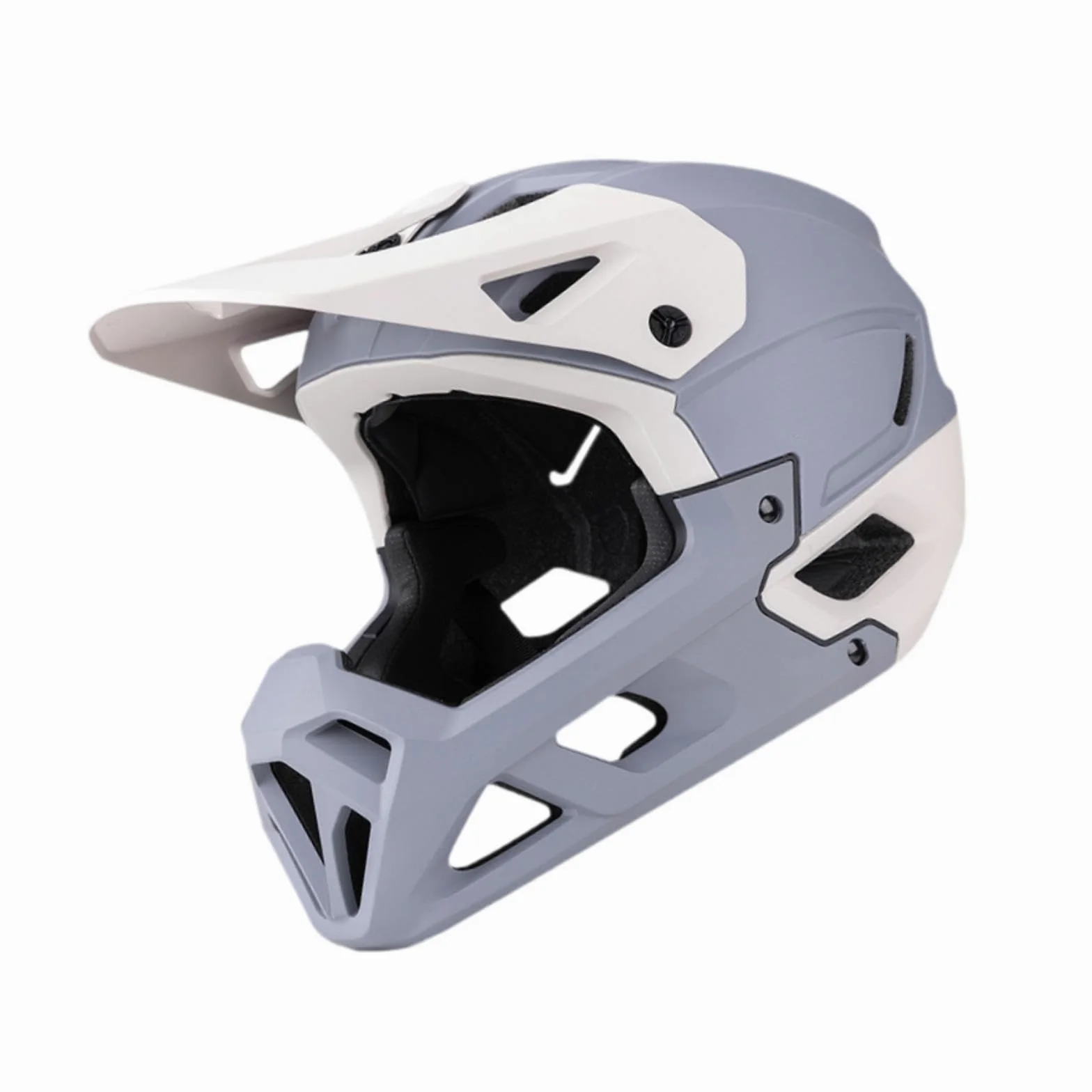Casco Integrale da Bici con Visiera Parasole, Adatto per Mountain Bike E Ciclismo su Strada, Design Regolabile.