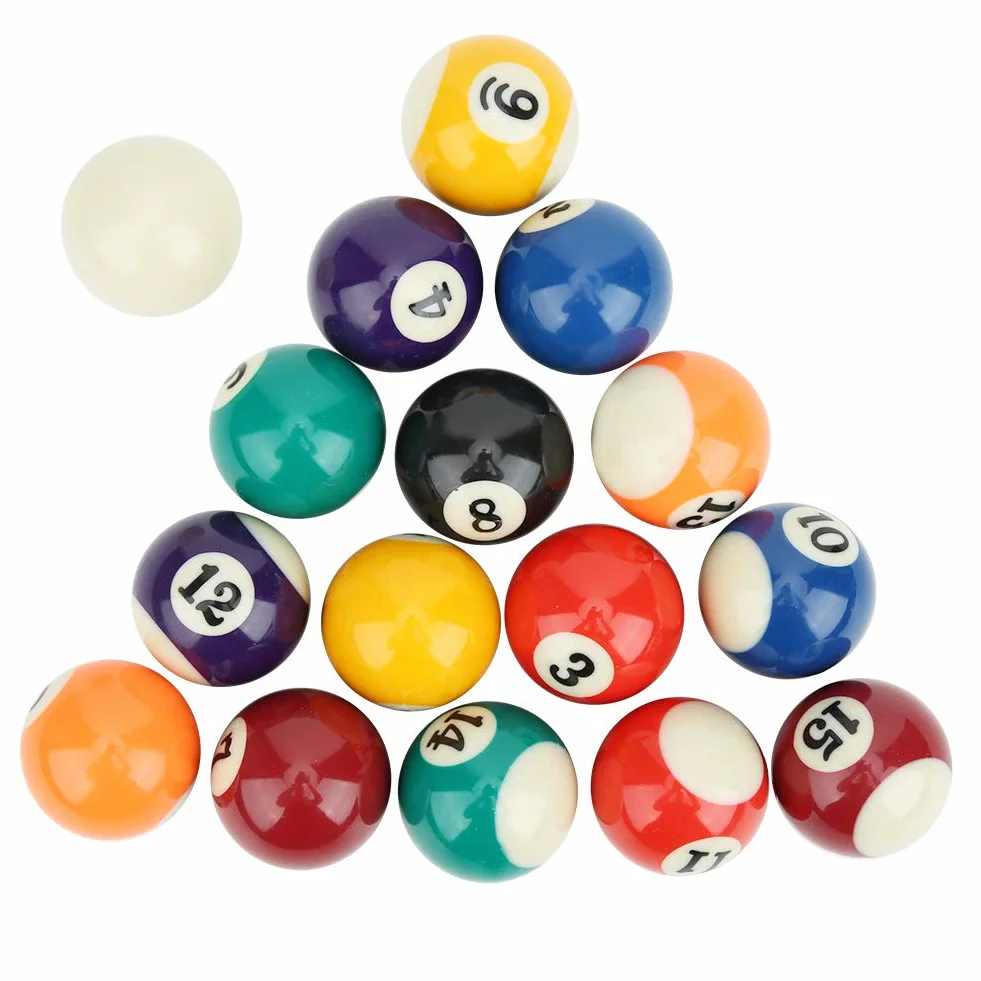 MAGT Palla da Biliardo in Resina, 16PCS 38 mm Mini Set Biliardo Americano