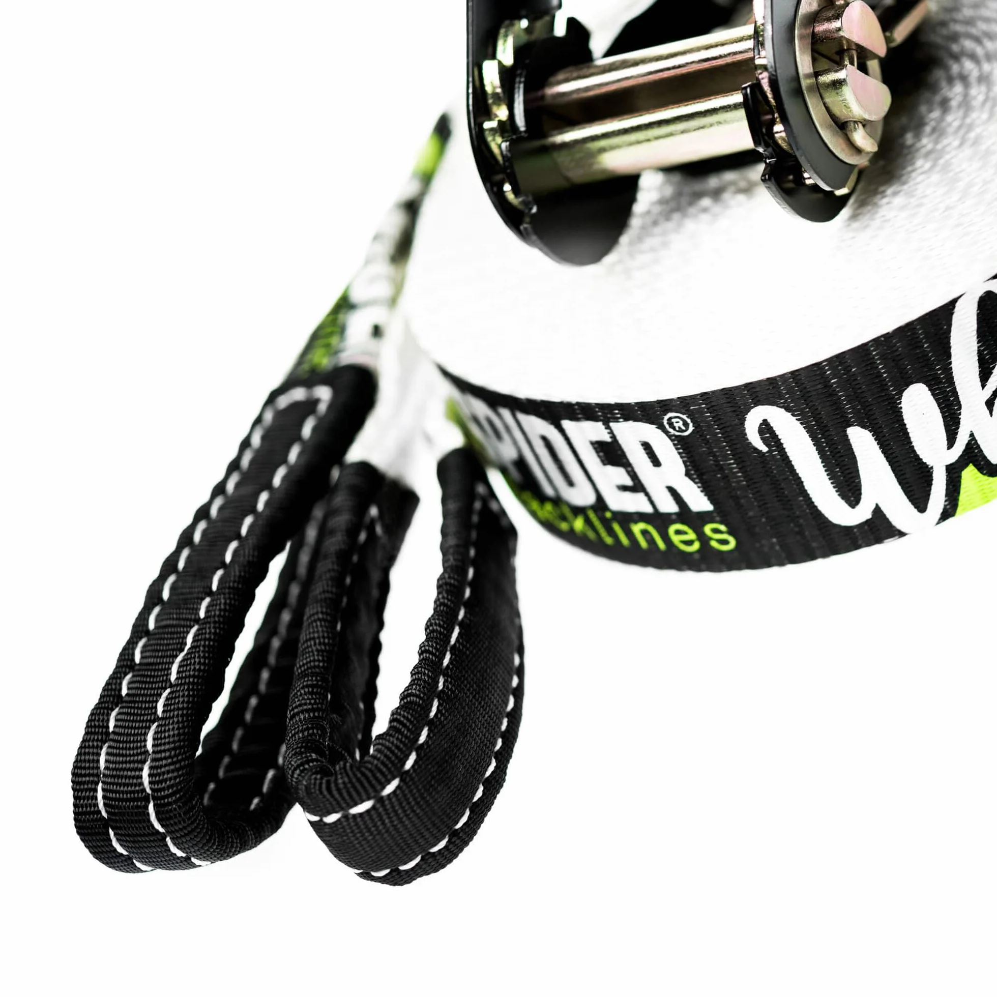 Kit Completo Slackline 15m White Line per Principianti con Cricchetto