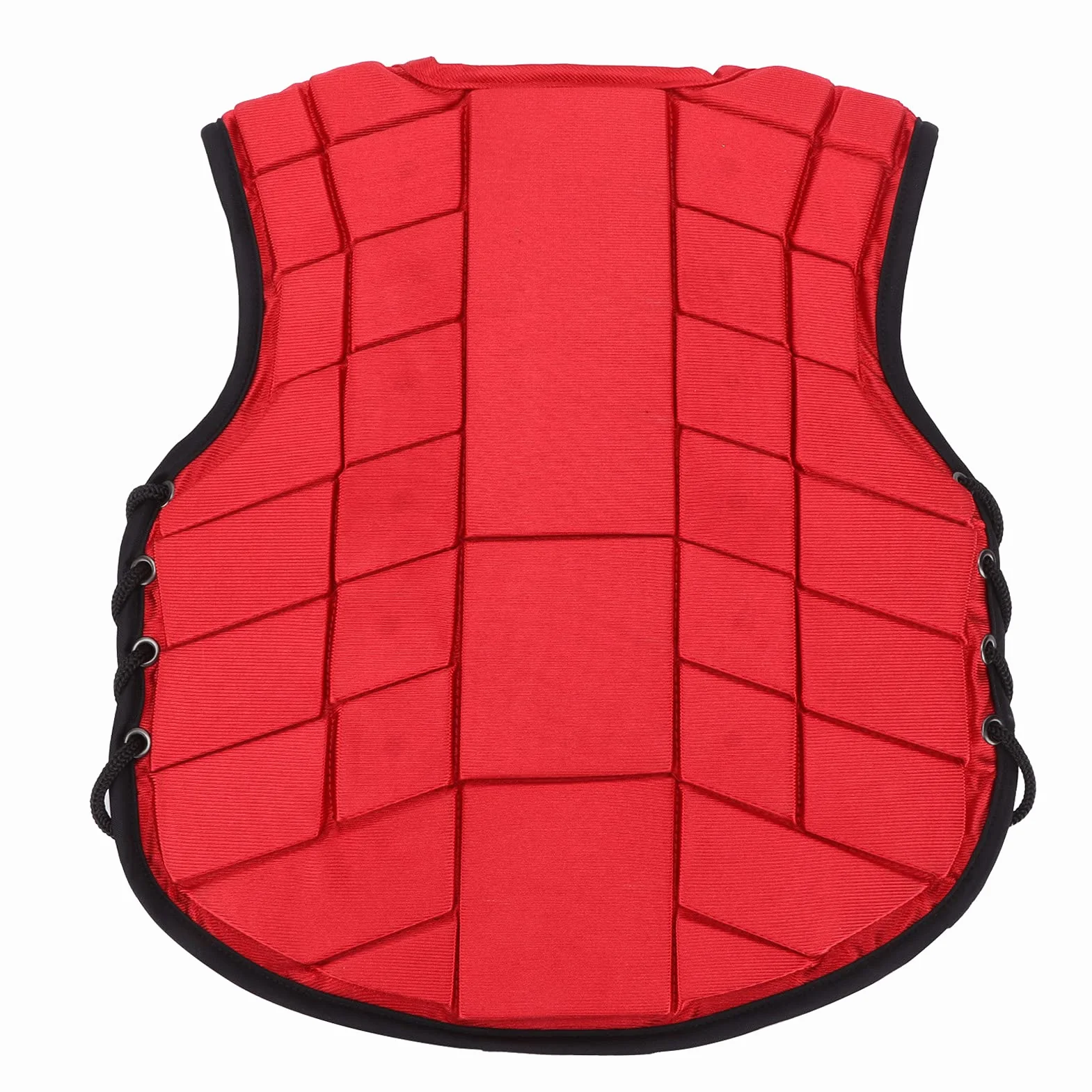 RiToEasysports Gilet Equestre per Bambini, Gilet Equestre di Sicurezza per Equitazione Gilet Protettivo per Corpo Equestre Imbottito in Schiuma con Design Laterale Regolabile Rosso per Bambini