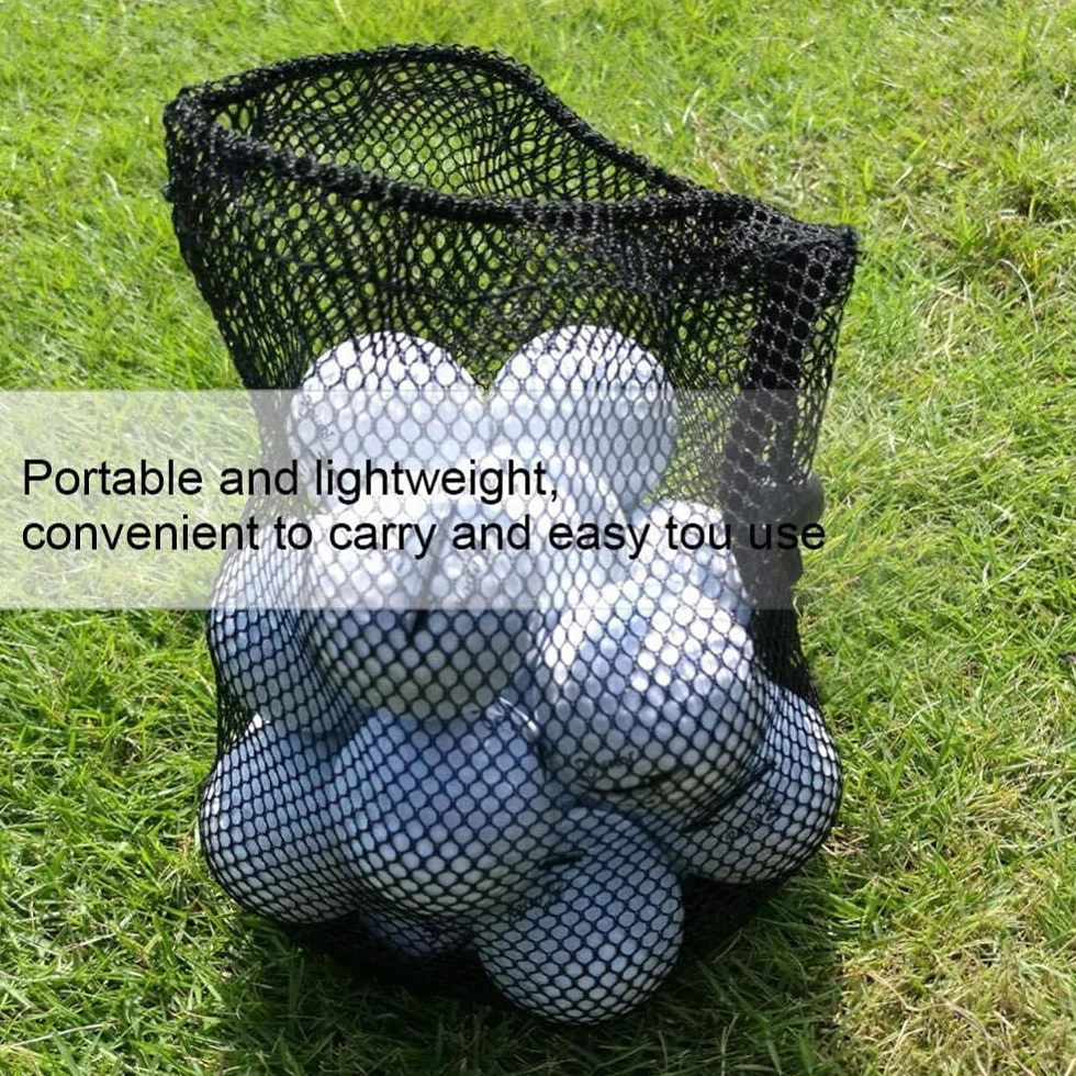 Sacca in Rete per Golf con Tasche, Borsa Porta Palline da Golf Alta Resistenza