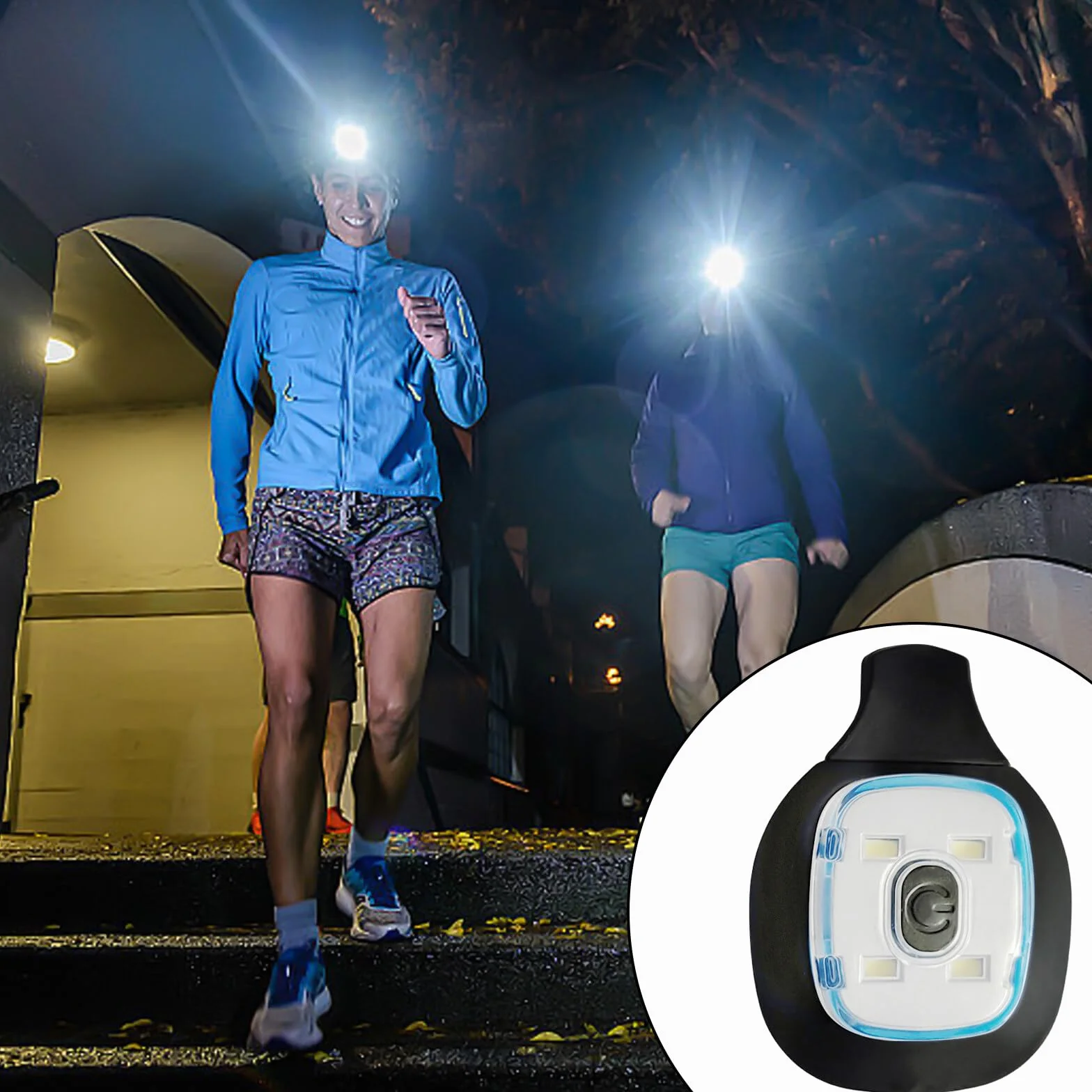 Molbory LED ricambio 3 luci ricaricabili USB sicurezza campeggio corsa