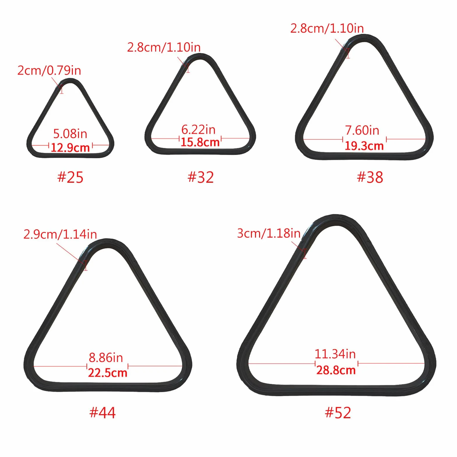 Palle da tavolo da biliardo Treppiede Triangolo Pool Rack Holder