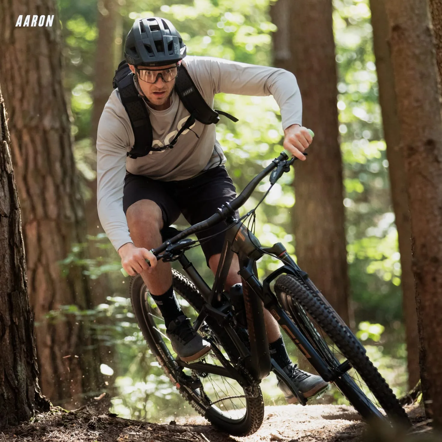 AARON Sport Pompa a Pavimento per Bicicletta Alta Pressione con Manometro per Valvole Bici Elettrica MTB Corsa
