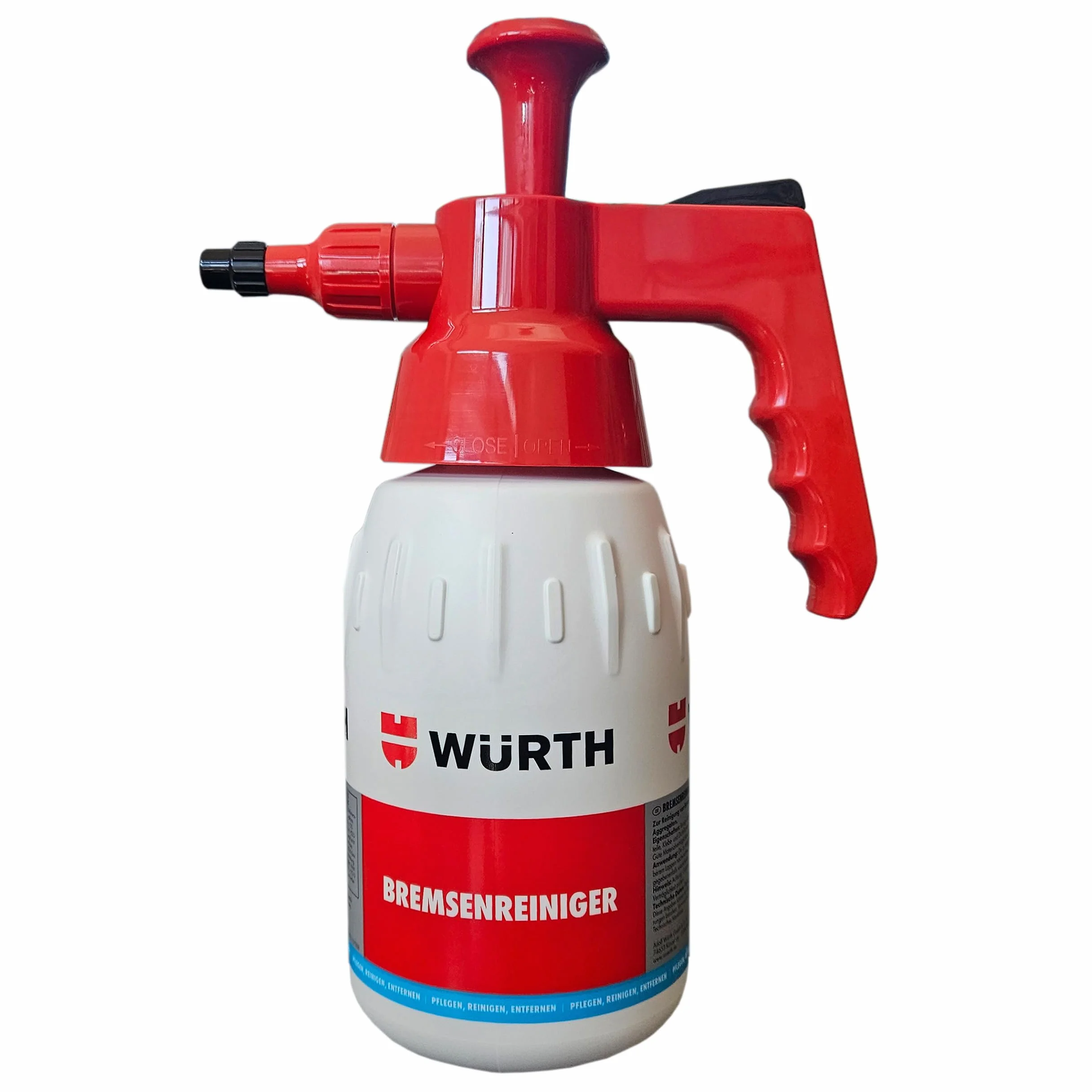Wurth Bottiglia spray con erogatore di pompa detergente per freni non riempita, stampata, 1 litro