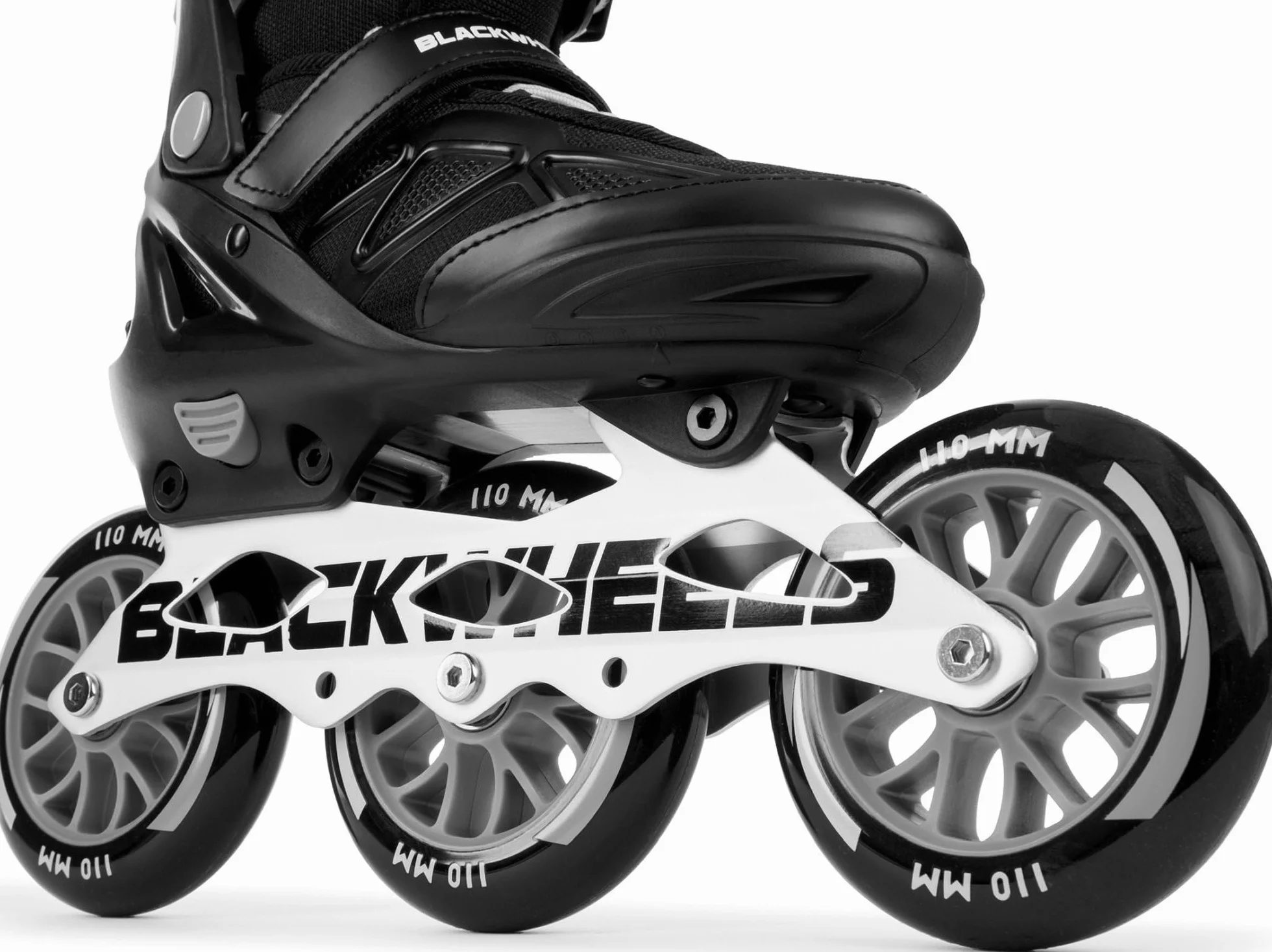 BLACKWHEELS Dynamic Pattini in linea tre ruote telaio alluminio cuscinetti ABEC-7 One-Step-Adjustment