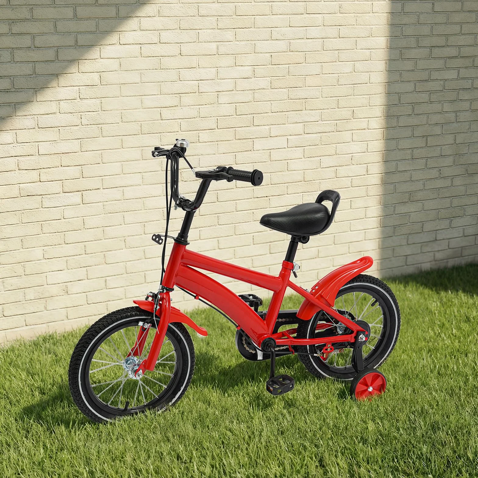 Bicicletta per bambini 12/14/20 pollici, regolabile in altezza, telaio adatto, accessori confortevoli