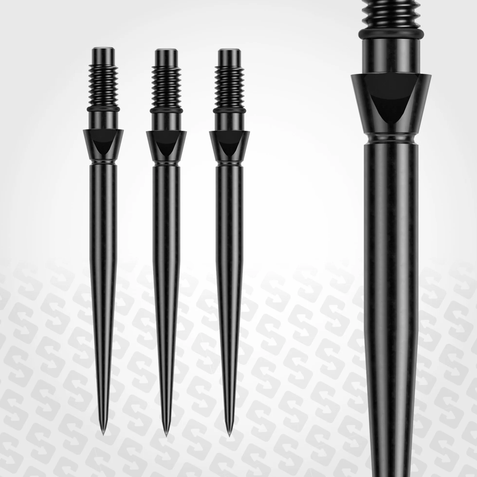 WINMAU Punti di commutazione Punta in acciaio al carbonio Meccanismo filettato a cambio rapido 26 mm 30 mm