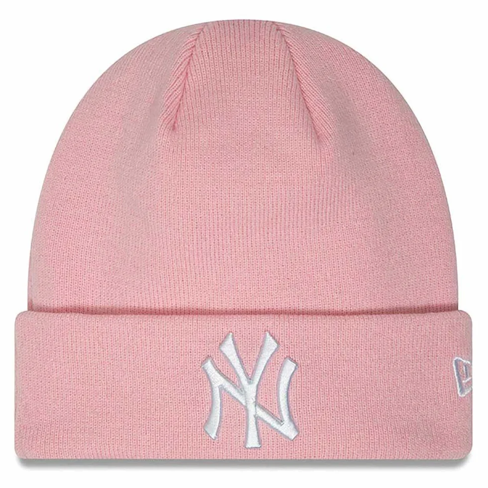 New Era New York Yankees MLB Essential Pink Cuff Knit Beanie