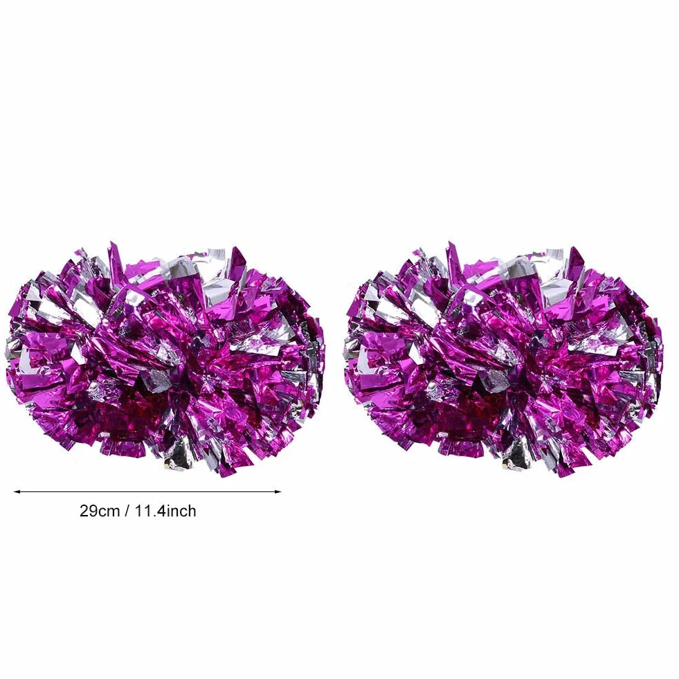 VIFER Pom Poms Cheerleader Aerobica Pompon per Dance Party School Sport Competition 1 Coppia