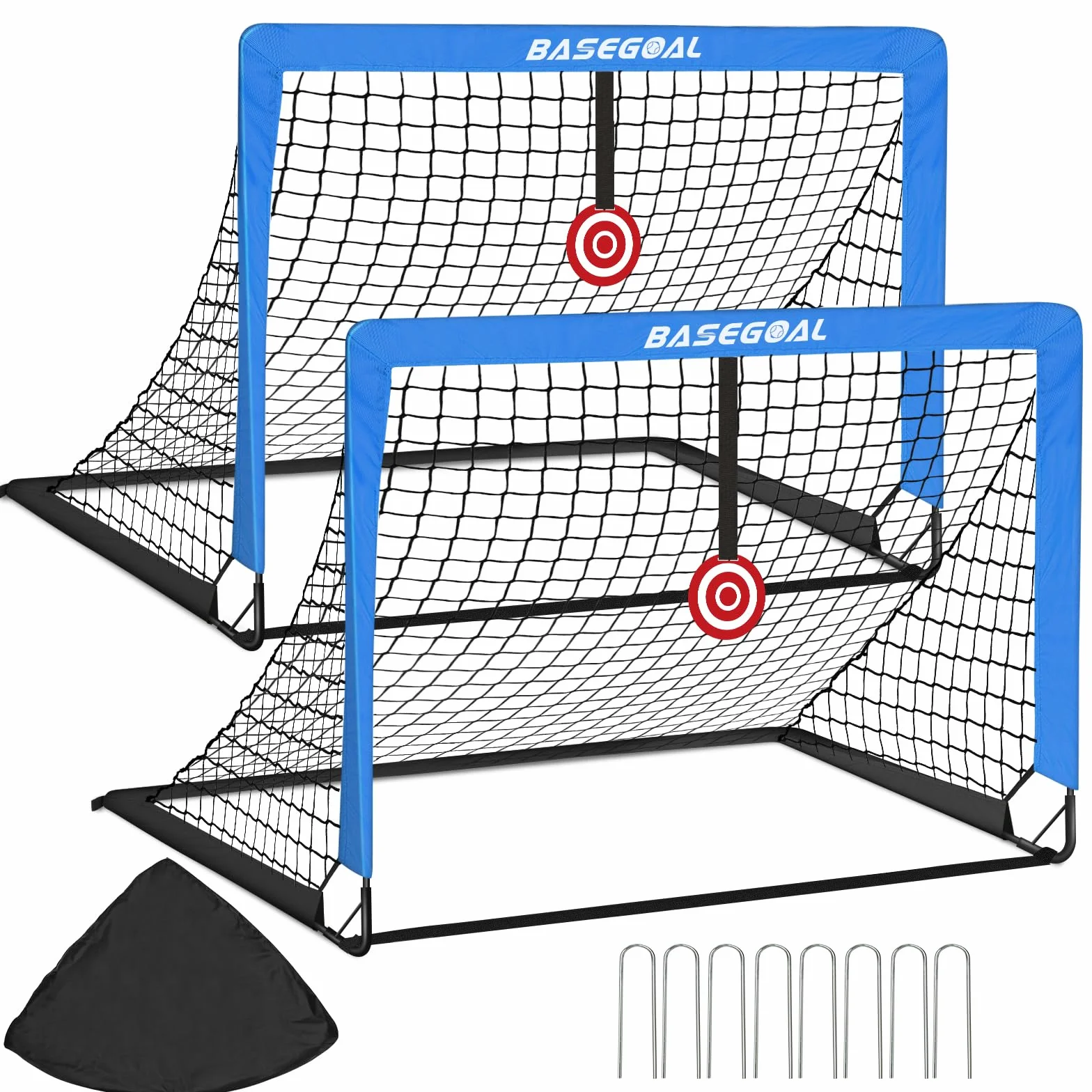Porta da Calcio Pieghevole 120x90 cm per Bambini, Porte da Giardino con Borsa
