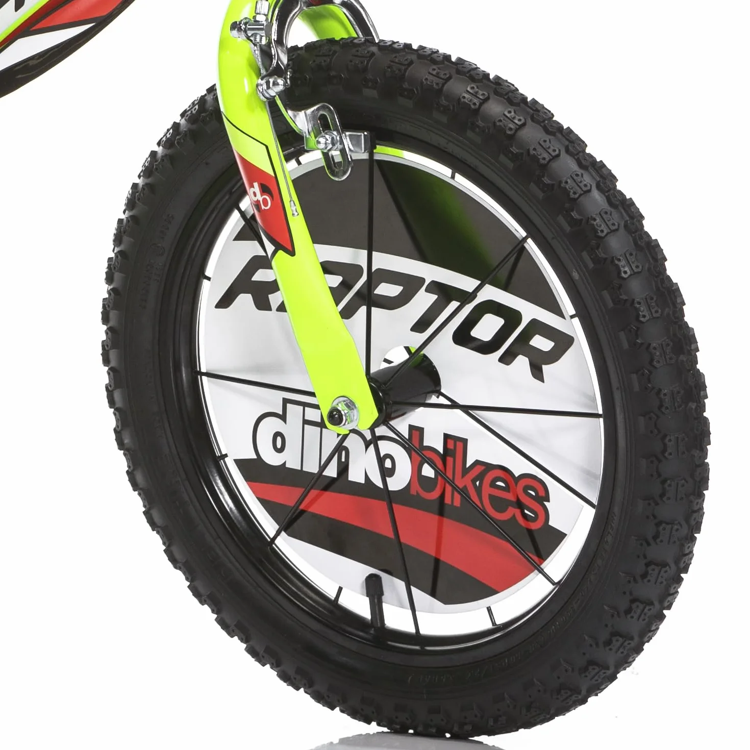 Bici Bambino 16 Pollici Raptor 2 Freni al Manubrio Giallo