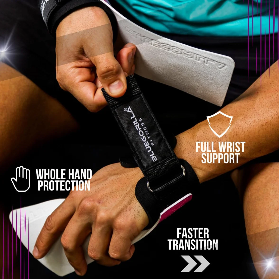 BLUEGORILLA Competitor 2.0 Grip RX Neoprene Protezione Polso Crossfit Palestra