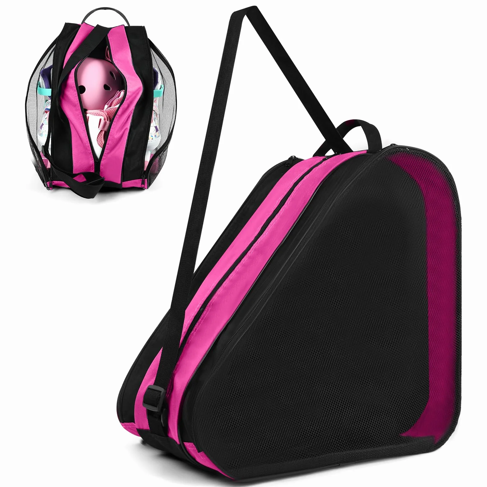 Flintronic Borsa Pattini Traspirante con Tracolla Regolabile per Scarpe Skate e Pattini in Linea