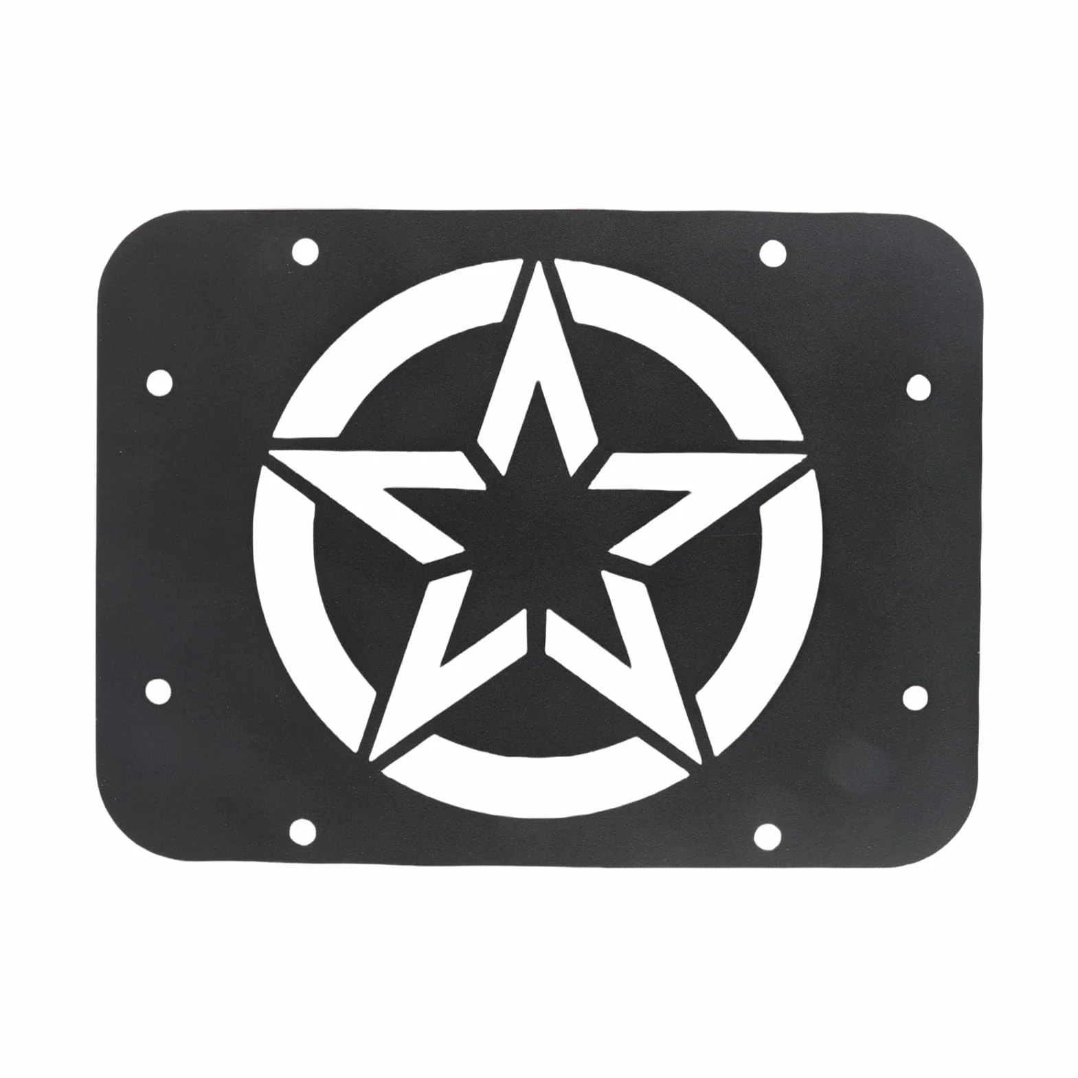 Piastra di riempimento della Copertura dello sfiato del portellone Posteriore con Motivo a Stella, Accessori per Auto per JK JKU 07-17, Piastra Tagliata di precisione con