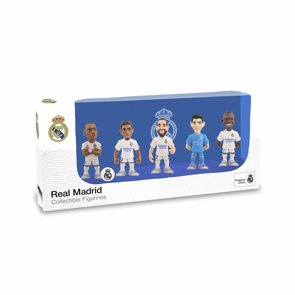 MINIX Confezione da 5 figure 7 Cms Real Madrid CF