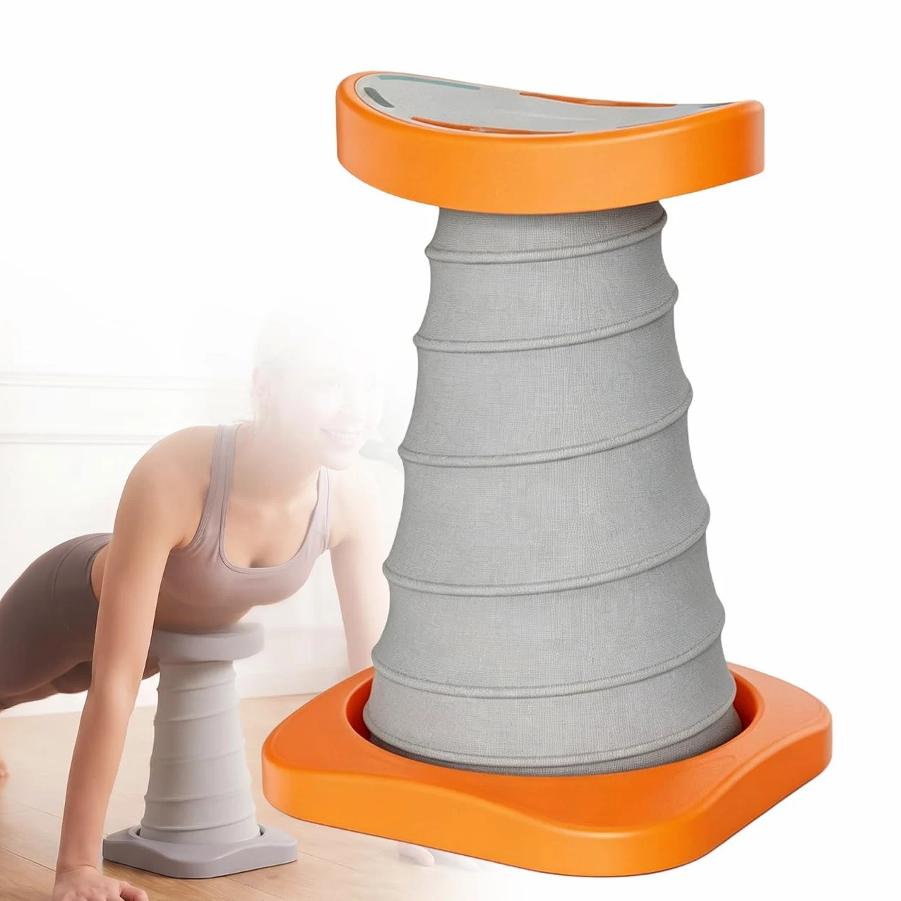 Attrezzo per Flessioni Attrezzature per Il Fitness Multifunzione Pieghevole A Casa Push-up Portatile, Utilizzato per Gli Uomini Donne Attrezzo per Addominali Orange,13.5 * 9.4 in