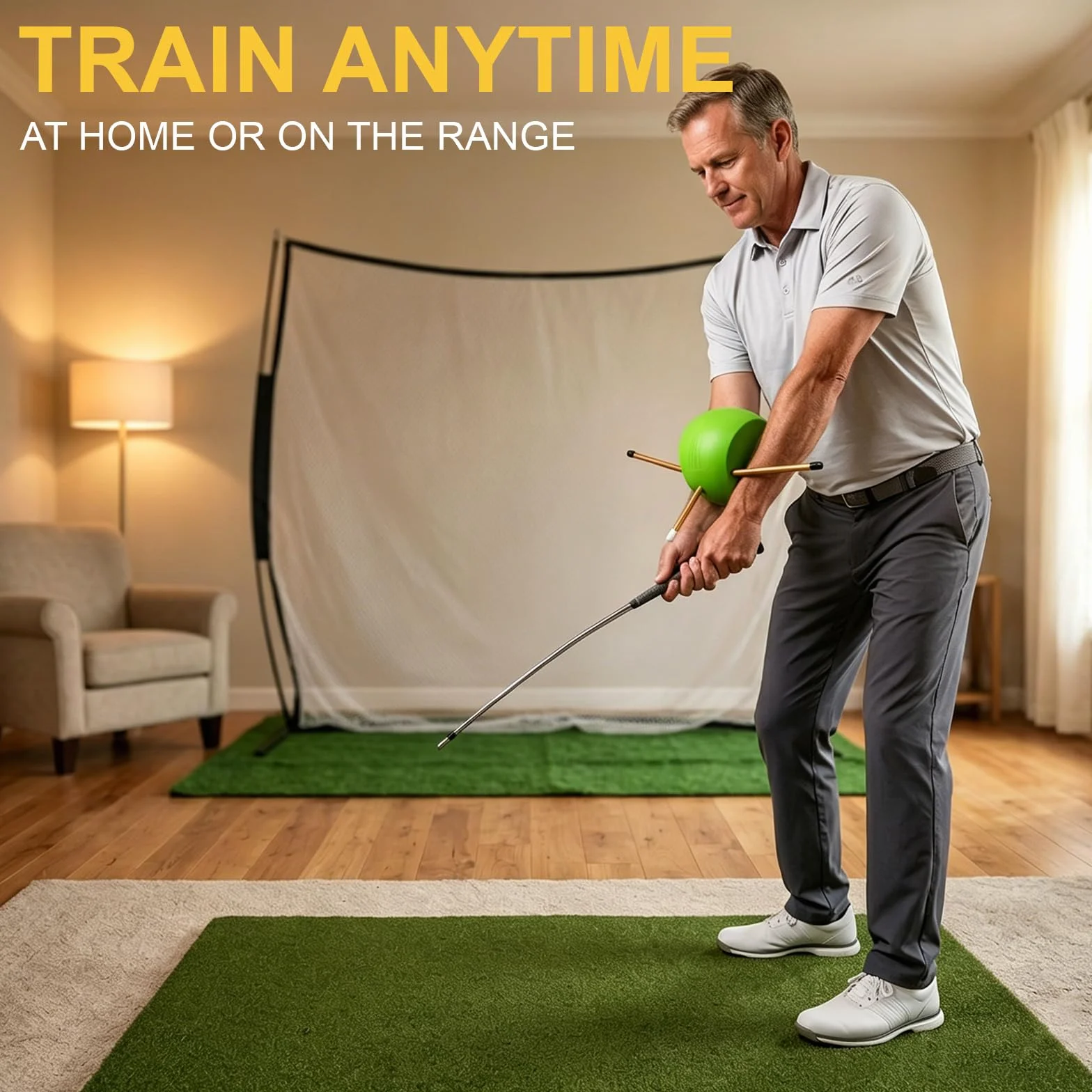 Golf Training Aid, Aiuto Allenamento Pratica Swing, Postura Y Stabile