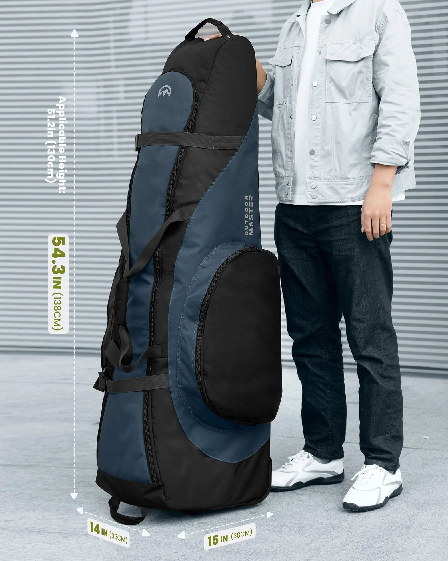 OutdoorMaster Golf Travel Bag - Borsa da Viaggio Golf Unisex Adulto