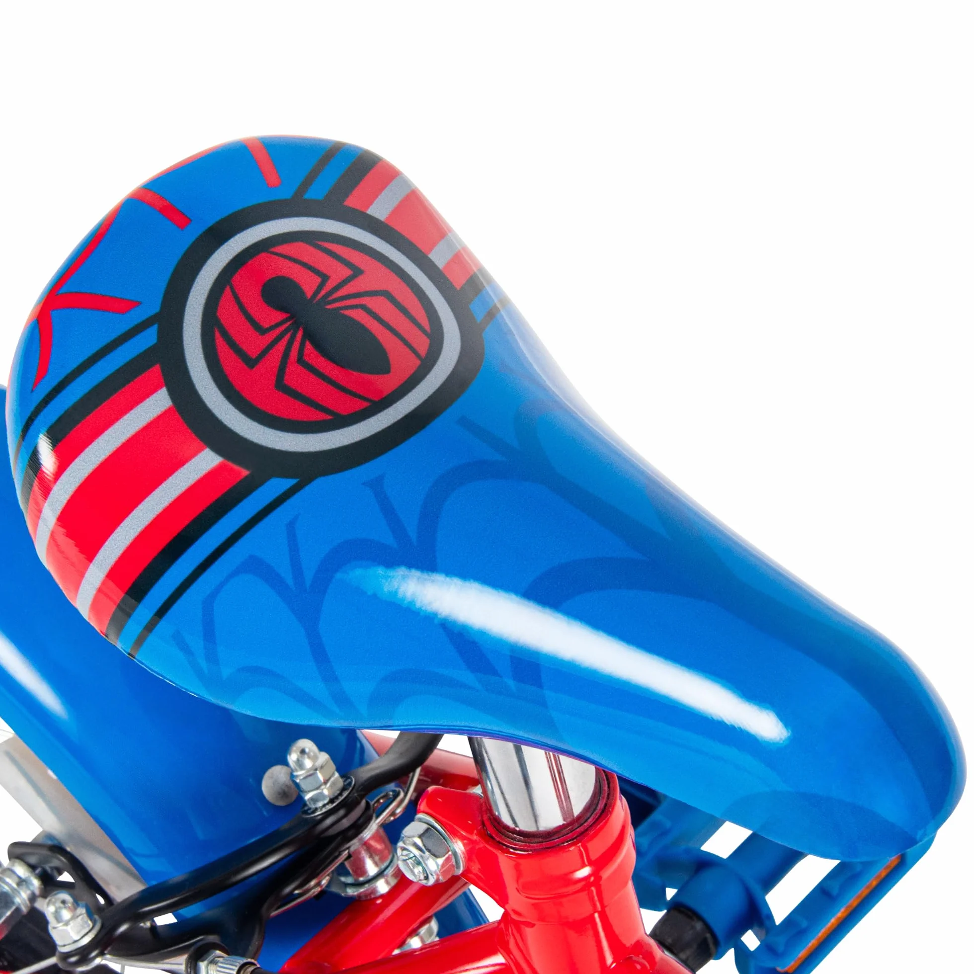 Huffy Spider-Man bicicletta per bambini 12-14 pollici doppio freno stabilizzatori staccabili rosso