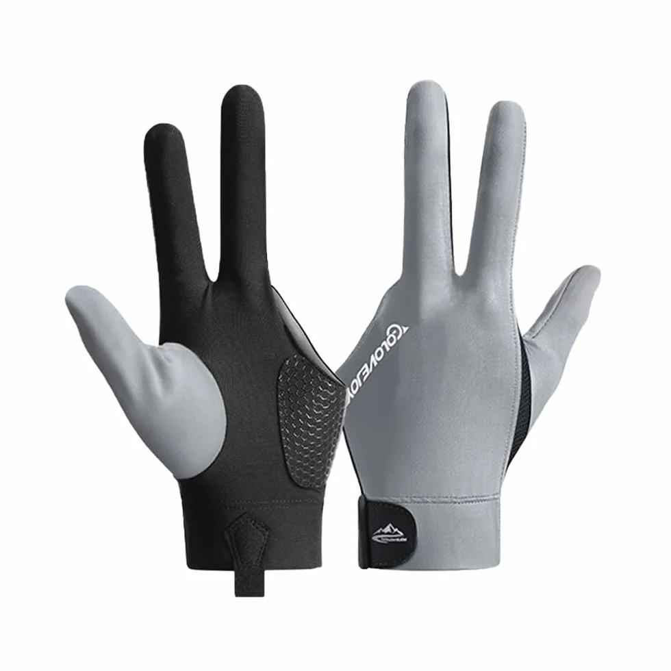 Guanti da biliardo sinistro 3 dita antiscivolo per tiro e allenamento