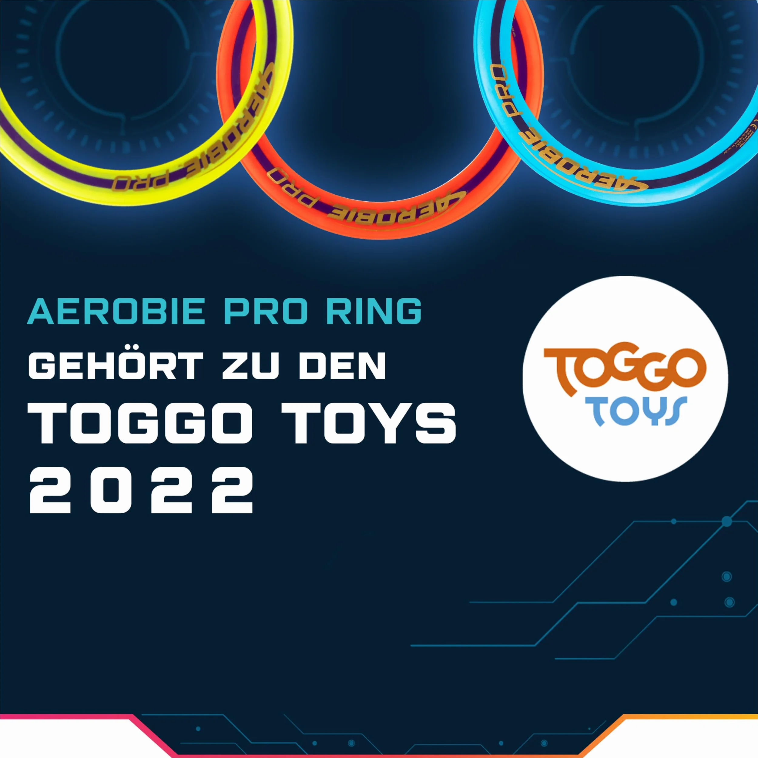 Aerobie PRO Ring Anello di Lancio, Blu, L