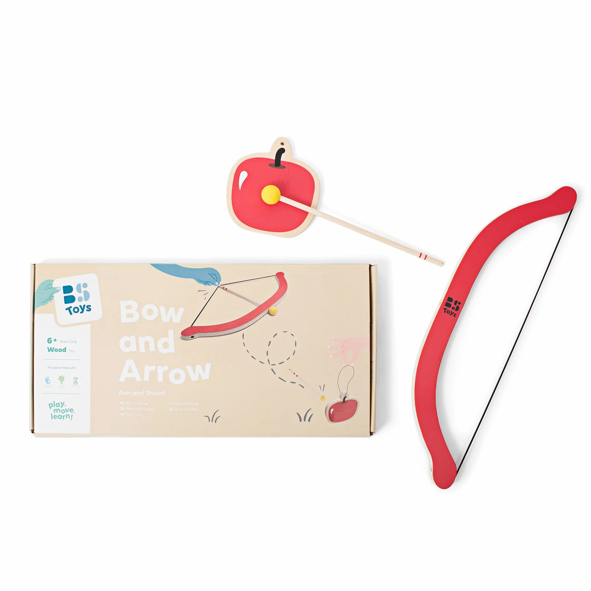 BS Toys GA353 Robin Hood Gra towarzyska, Czerwony/Drewno