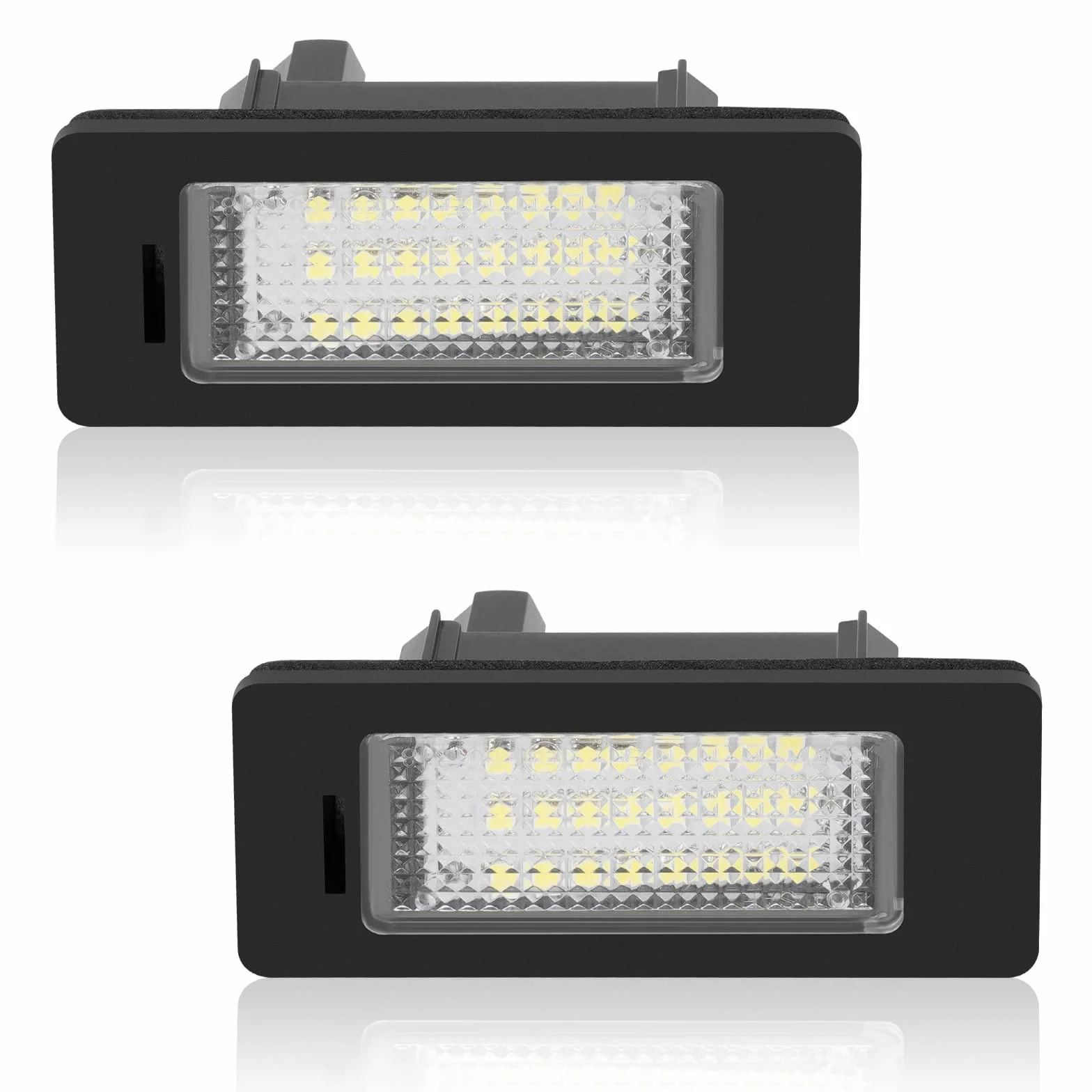 URAQT LED Luci Targa per Auto, 12V Lampada Targa 24 LED 3528-SMD Canbus Nessun Errore, 6000K Bianca Luce Targa per BMW E39, E60, E82, E90, E92, E93, M3, E39, E60, E70, X5, E60, E61, M5, E88 (BMW)