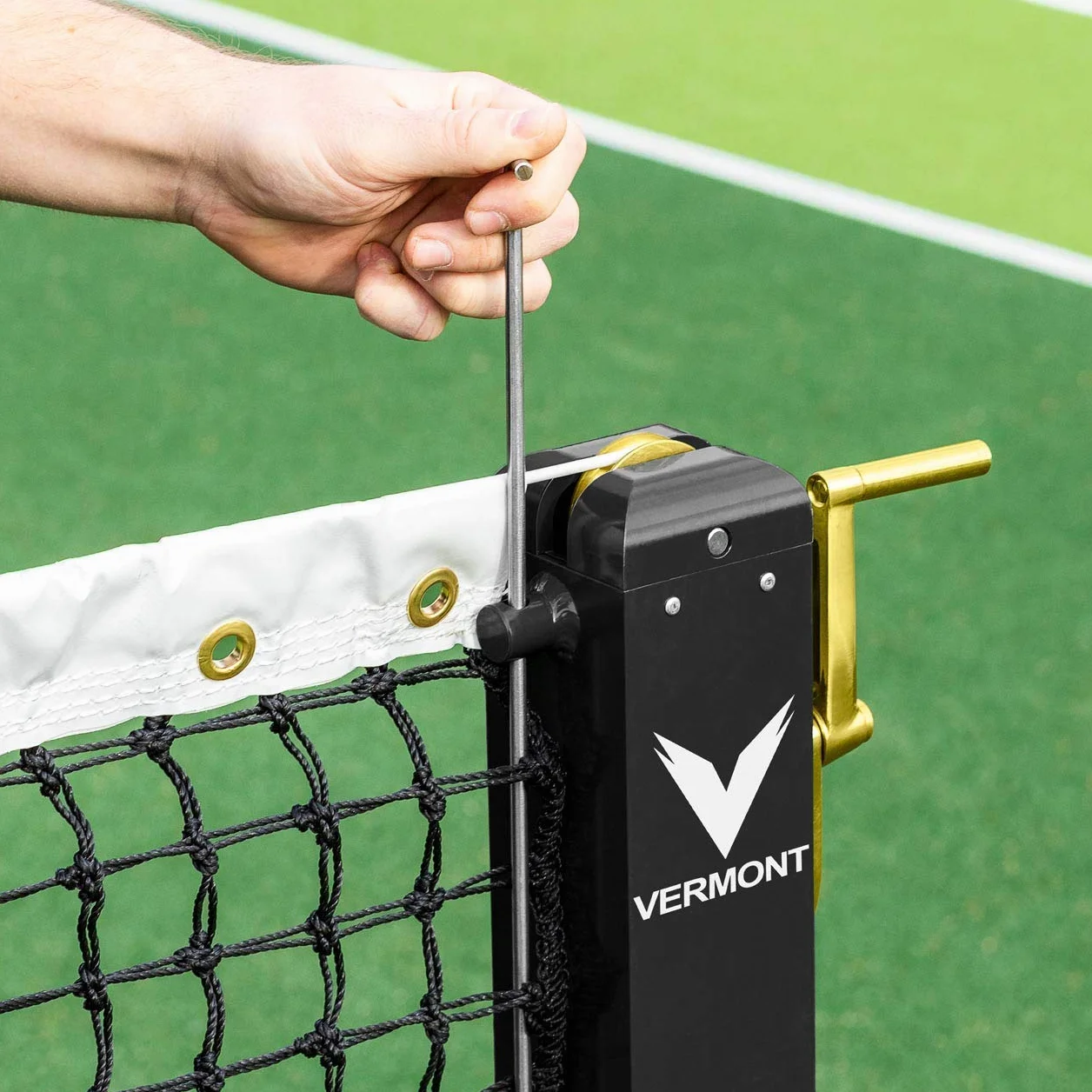 Vermont Pali Da Tennis Autoportanti da 360° Leggero Portatile Durevole