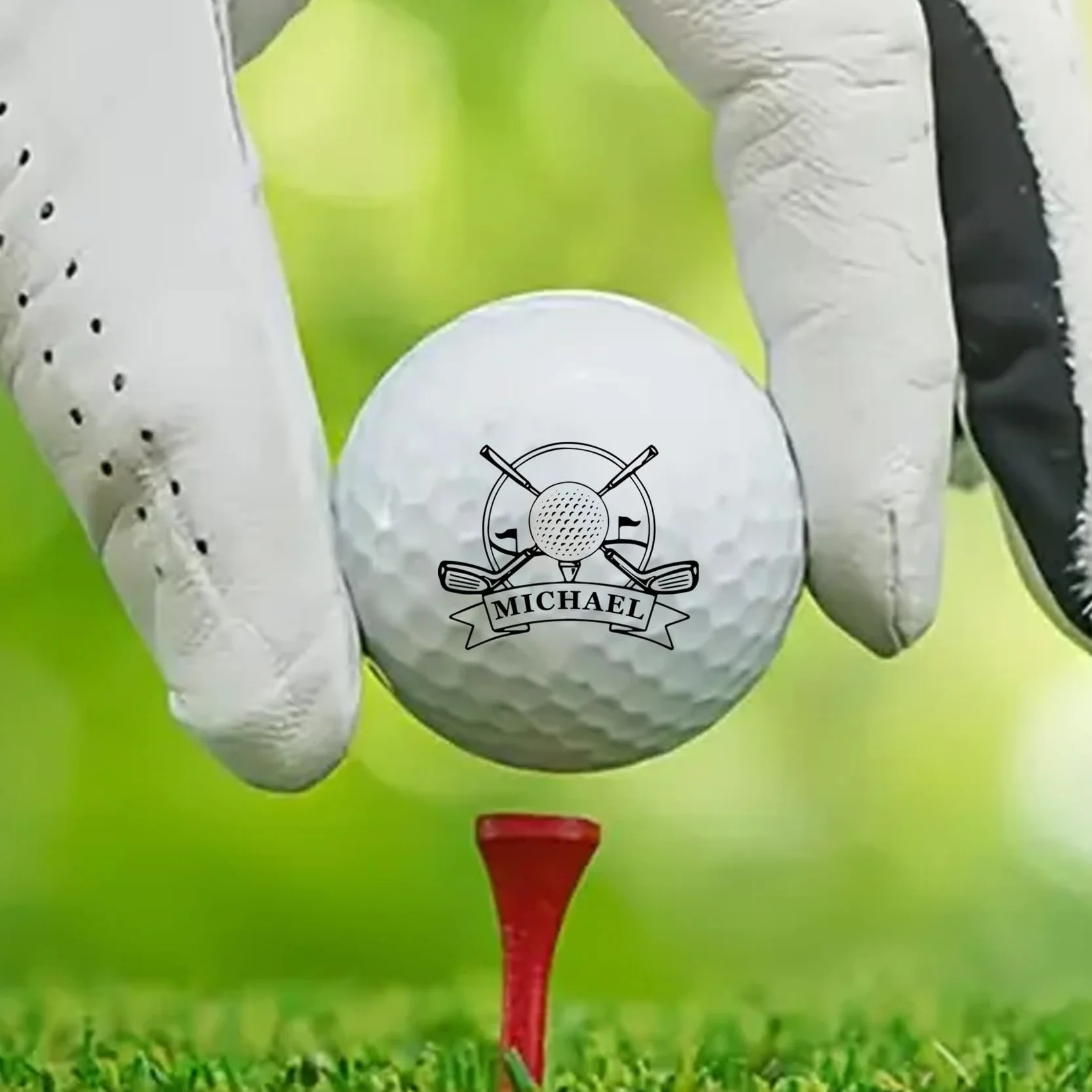 Timbro Palline Da Golf Pennarello Autoinchiostrante Personalizzato Con Pallina E Logo Impermeabile Riutilizzabile