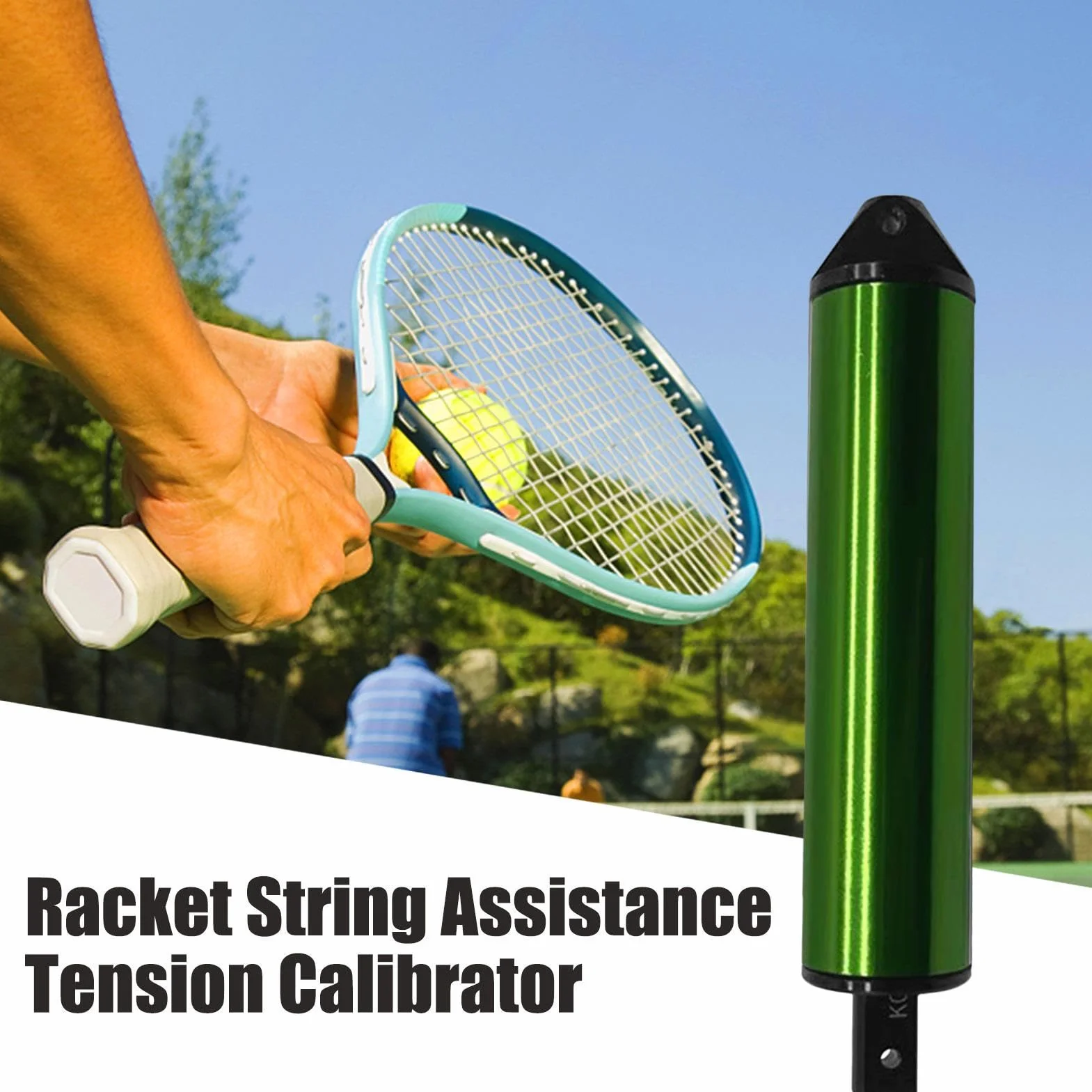 Zankie Misuratore di Tensione per Corde da Tennis | Calibratore per Racchetta Tennis Squash Racquetball Badminton