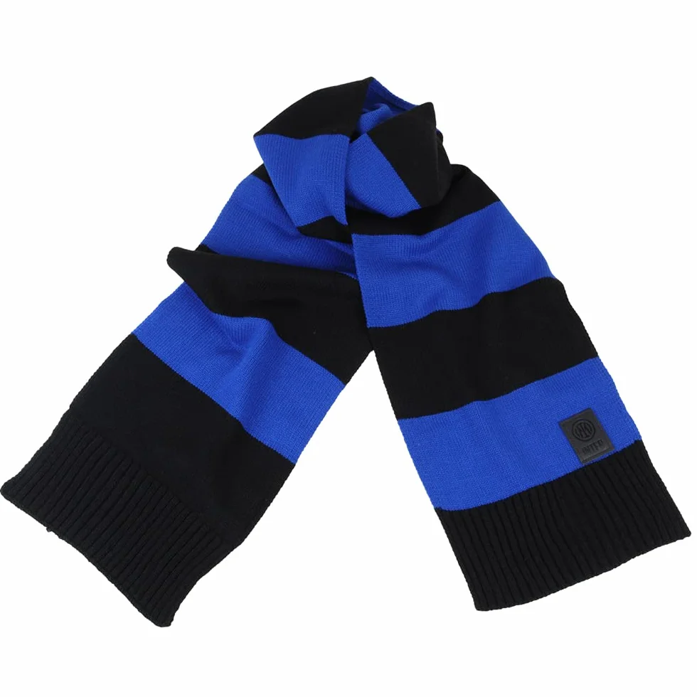 Inter SCIARPA RIGHE GRANDI Official Merchandising, Nero, Taglia unica