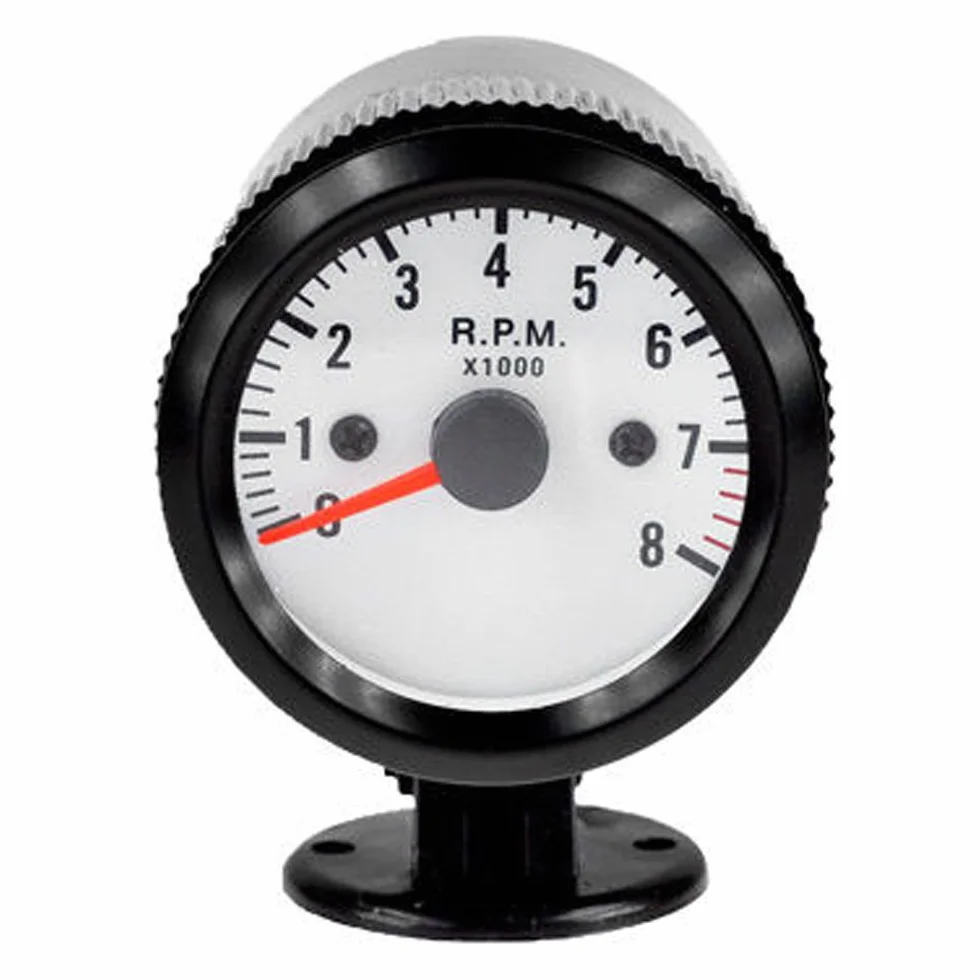 12V Auto 2" 52mm Universale LED Blu Leggero Manometro Tachimetro Tacho Indicatore Puntatore Calibro Motore Misuratore Meter