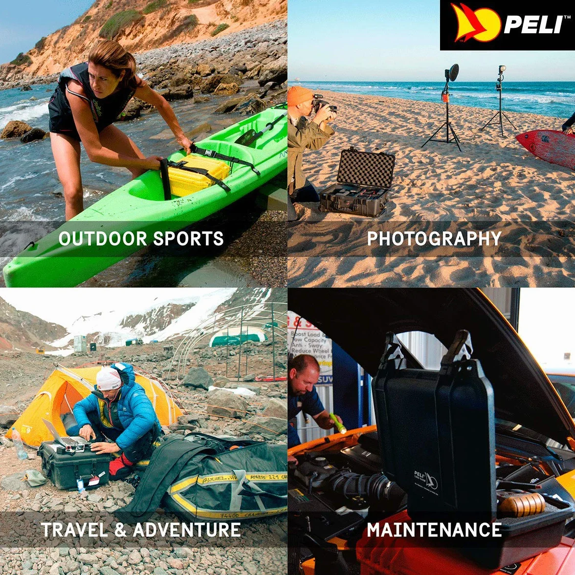 PELI 1120 Valigia Compatta IP67 2L Giallo Prodotto in USA