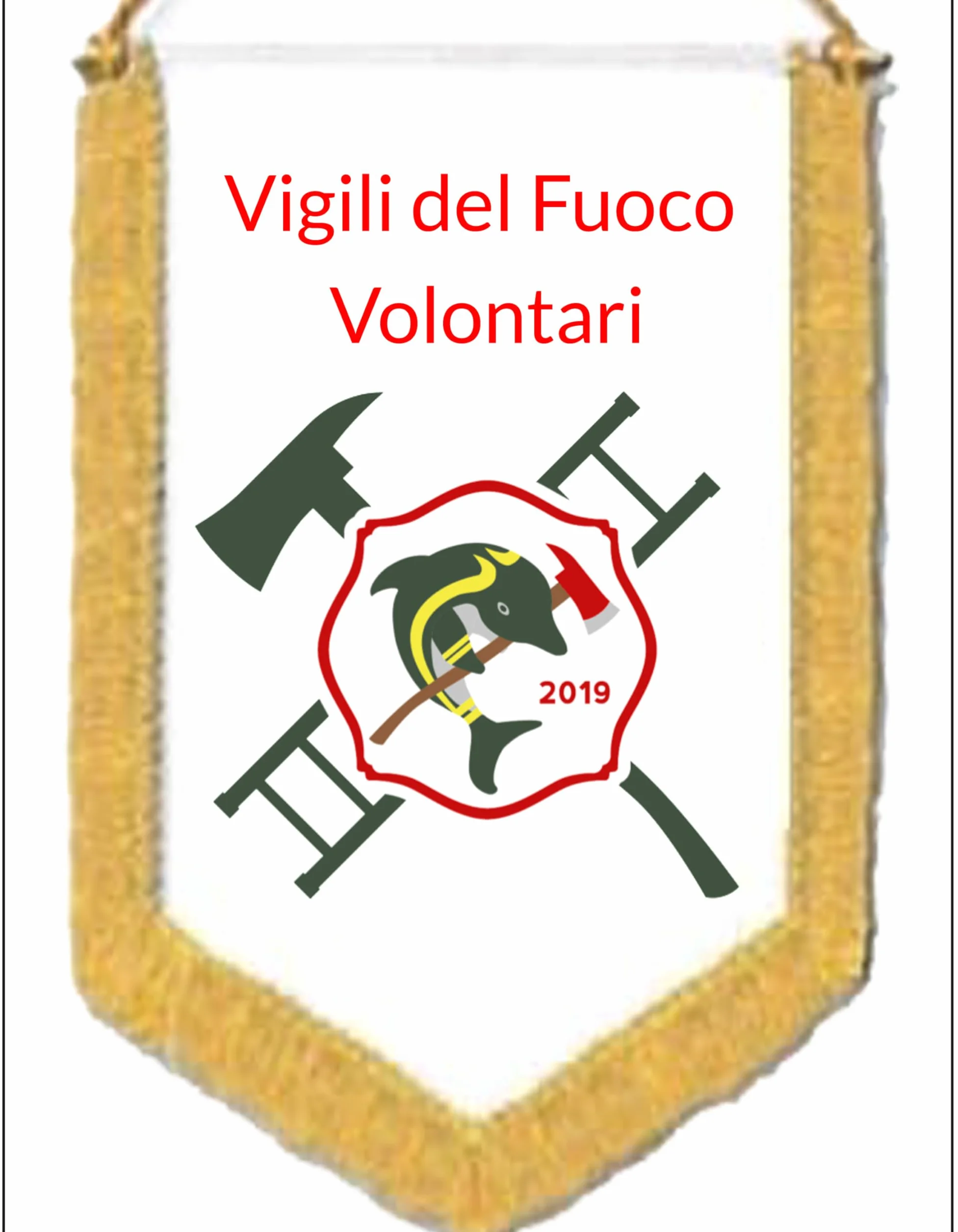 Gagliardetto personalizzato a colori con foto e testo per Associazioni Sportive
