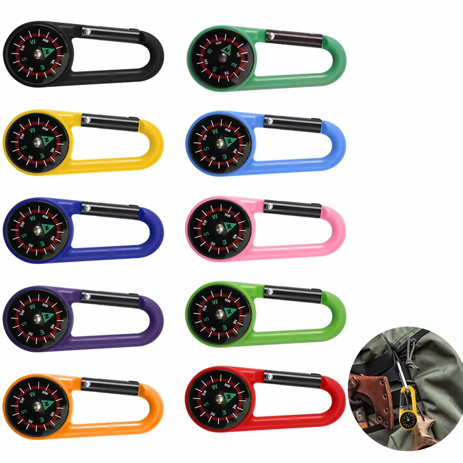 Bussola Portachiavi Militare Personalizzata per Bambini 10 Anni, Gadget Campeggio Escursioni